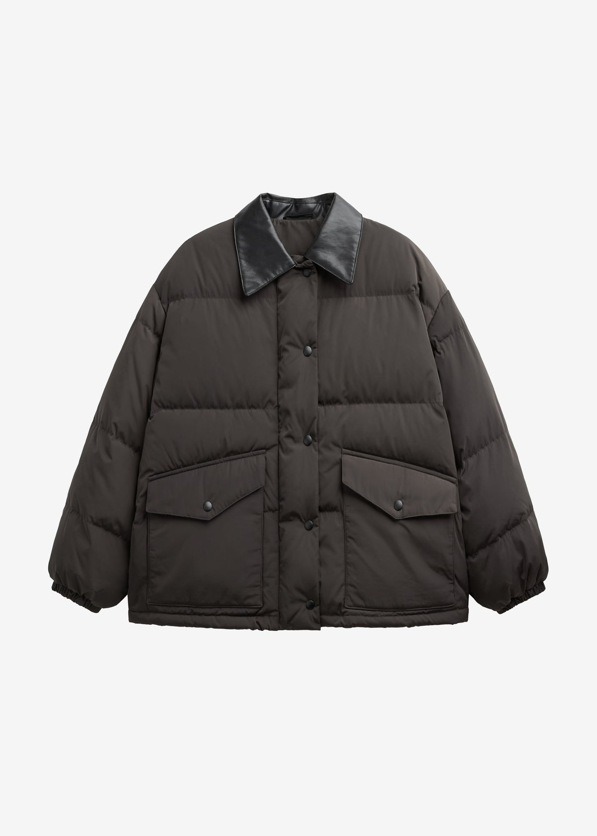 Zinal Puffer Jacket - Dark Brown - 9