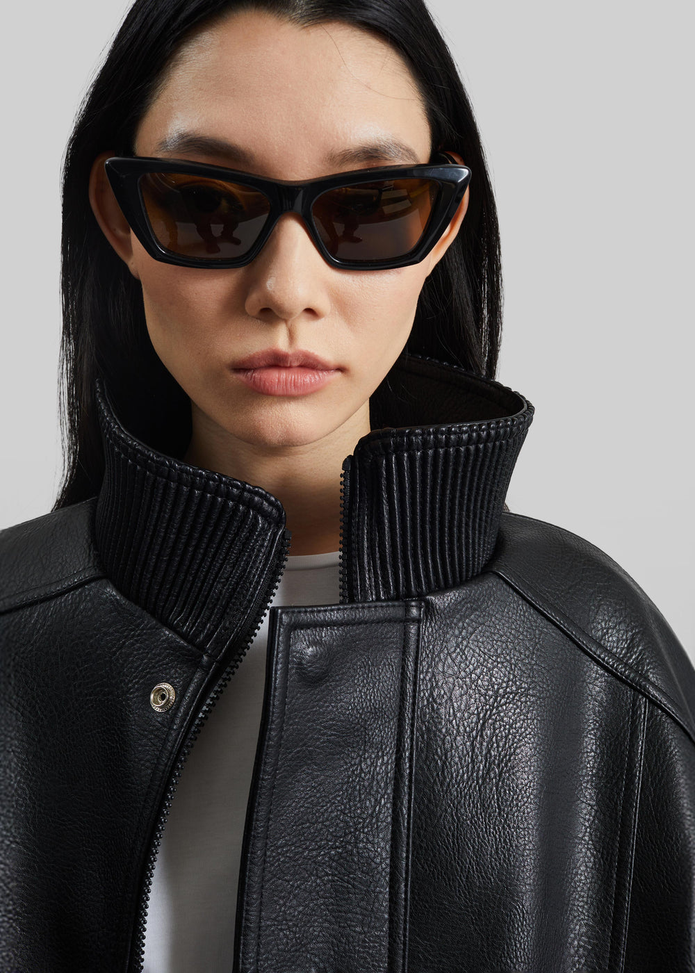 Zion Quilted Bomber Jacket - Black - 1