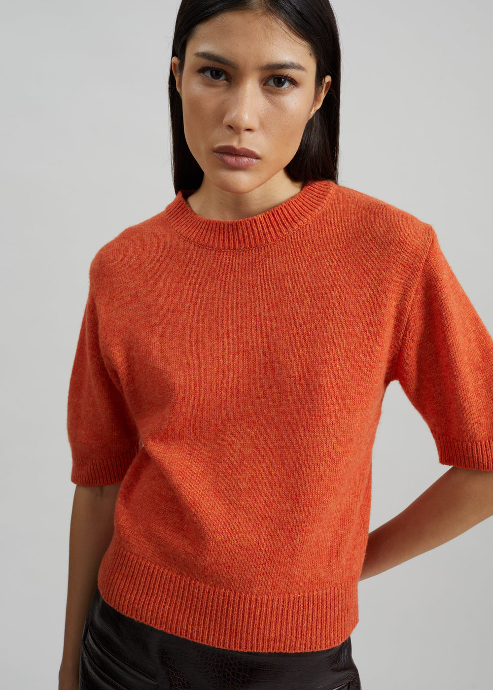 Zoersel Knit Top - Orange - 1