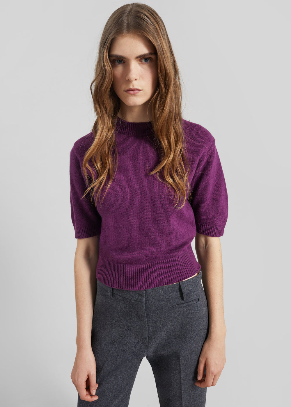 Zoersel Knit Top - Purple