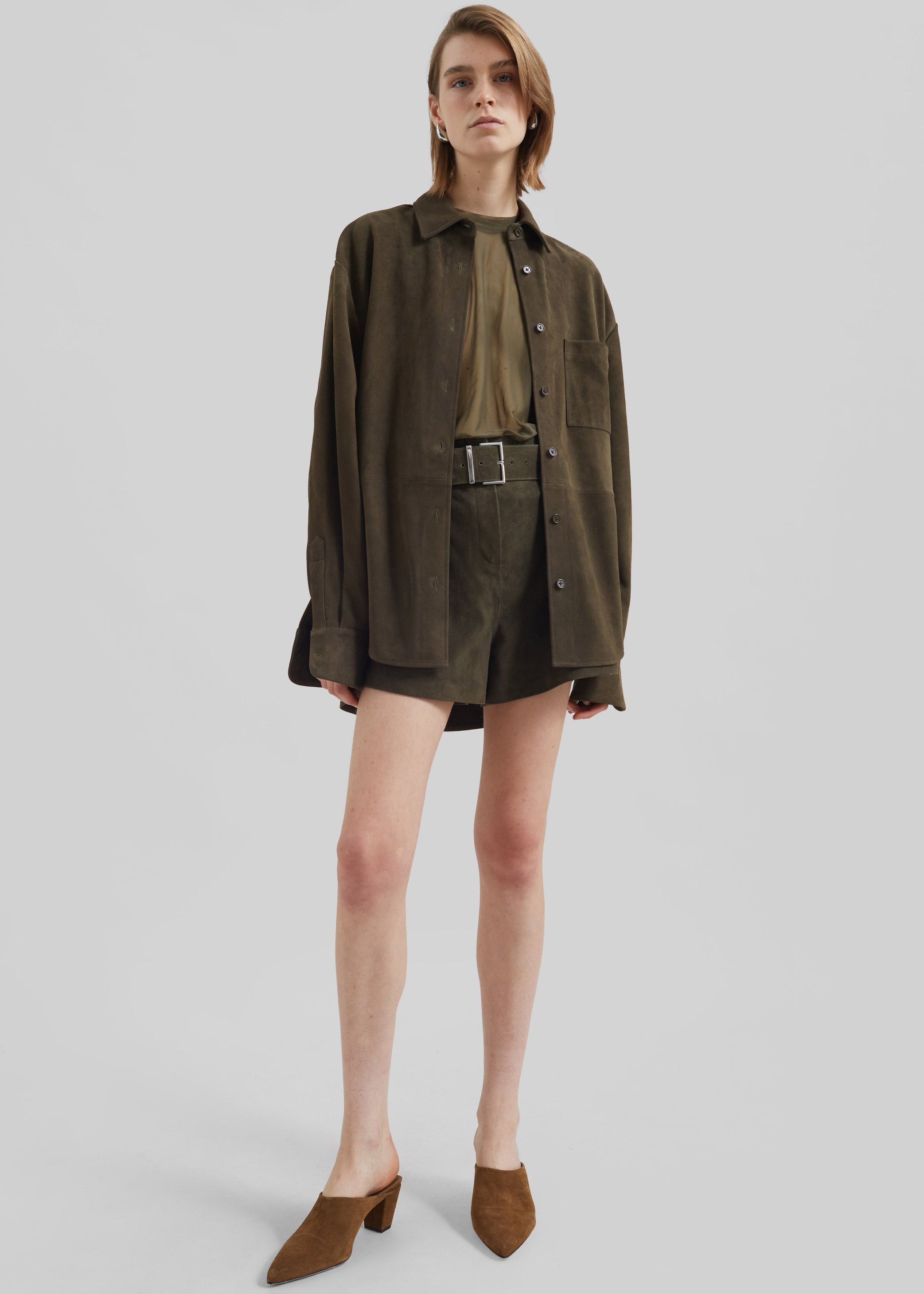 Shop the look image for Zolli Mesh Tee - Khaki