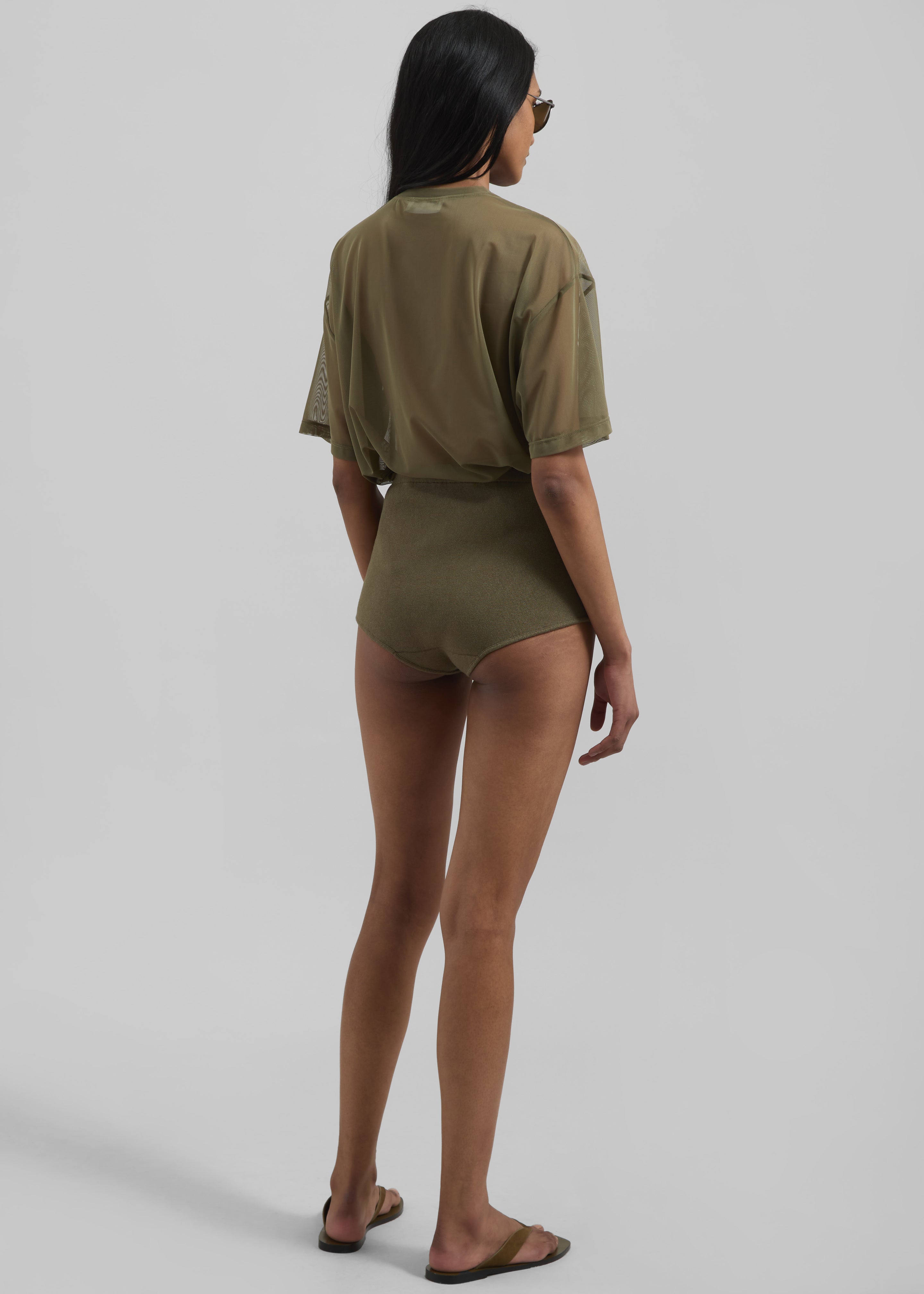 Zolli Mesh Tee - Khaki – The Frankie Shop Europe