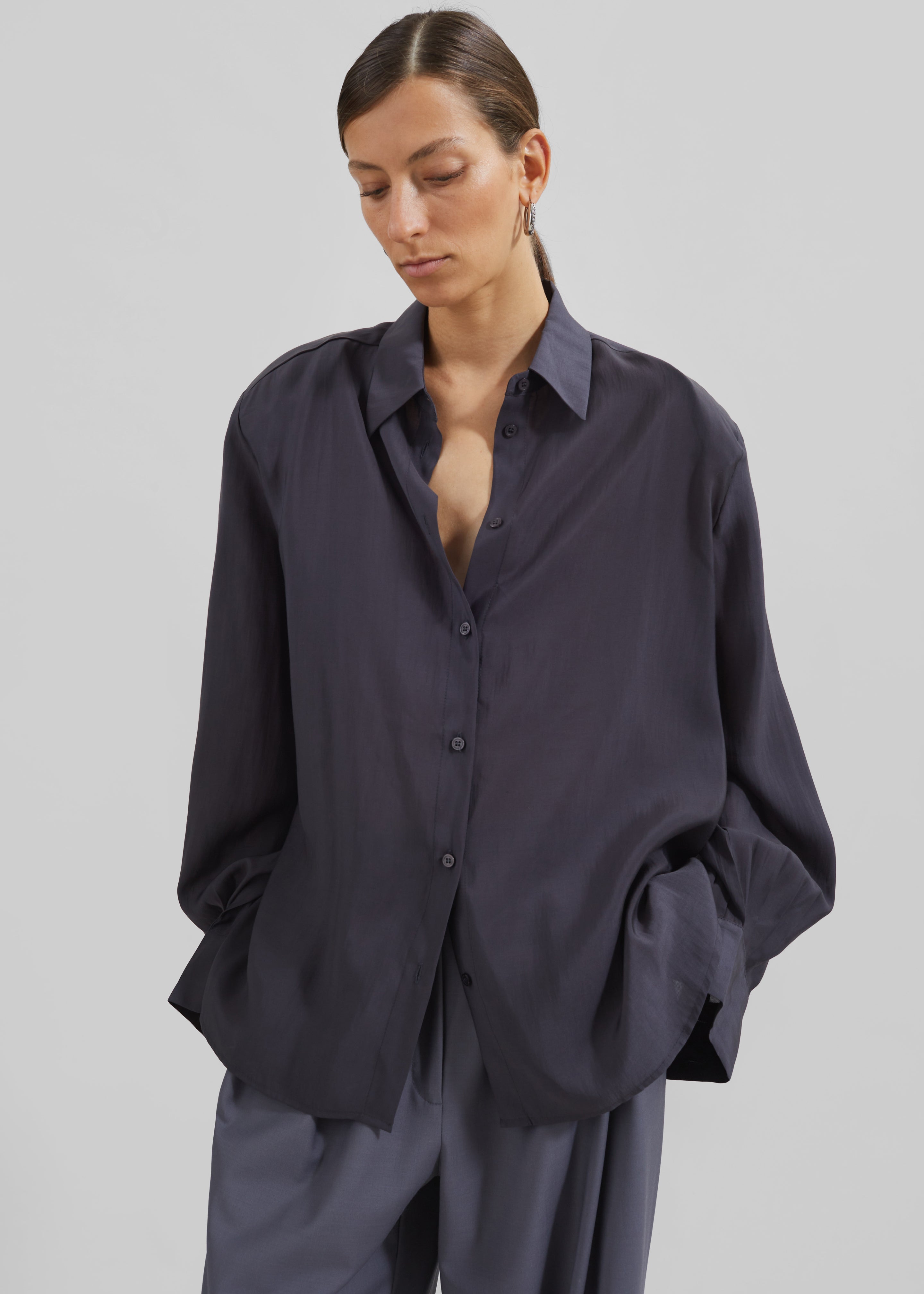 Zoula Padded Shirt - Charcoal - 9