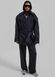 Zurich Oversized Short Trench - Navy