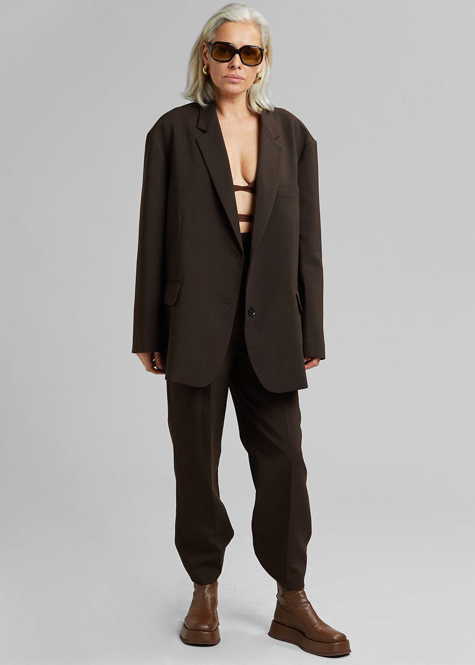 Bea Suit Pants - Dark Espresso - 1