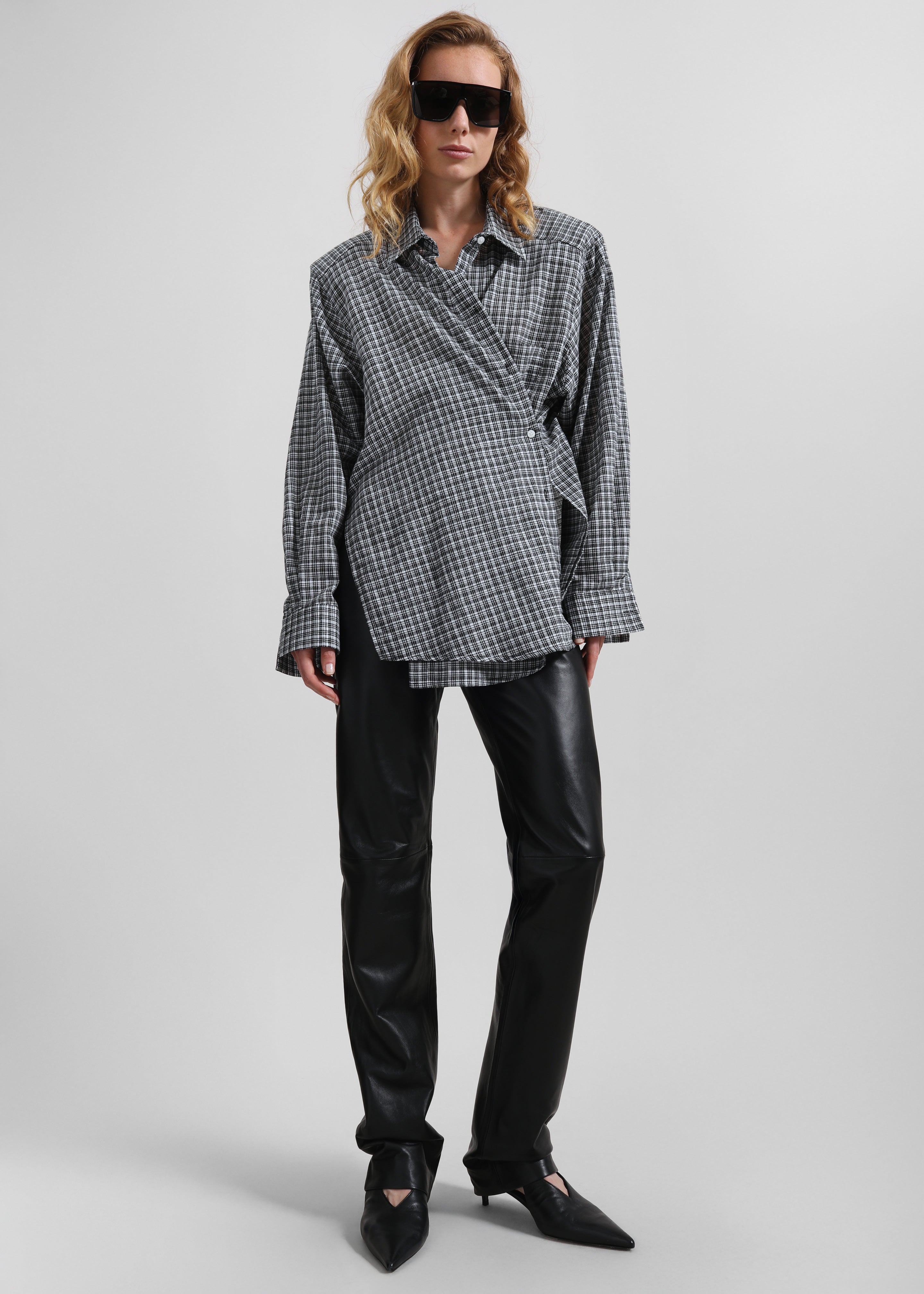 Varberg Padded Shirt - Black Plaid - 2