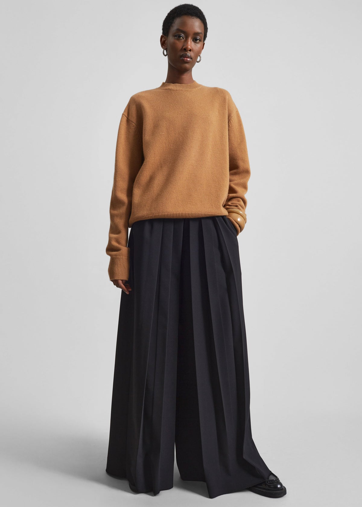 Quinton Crew Neck Sweater - Camel - 4