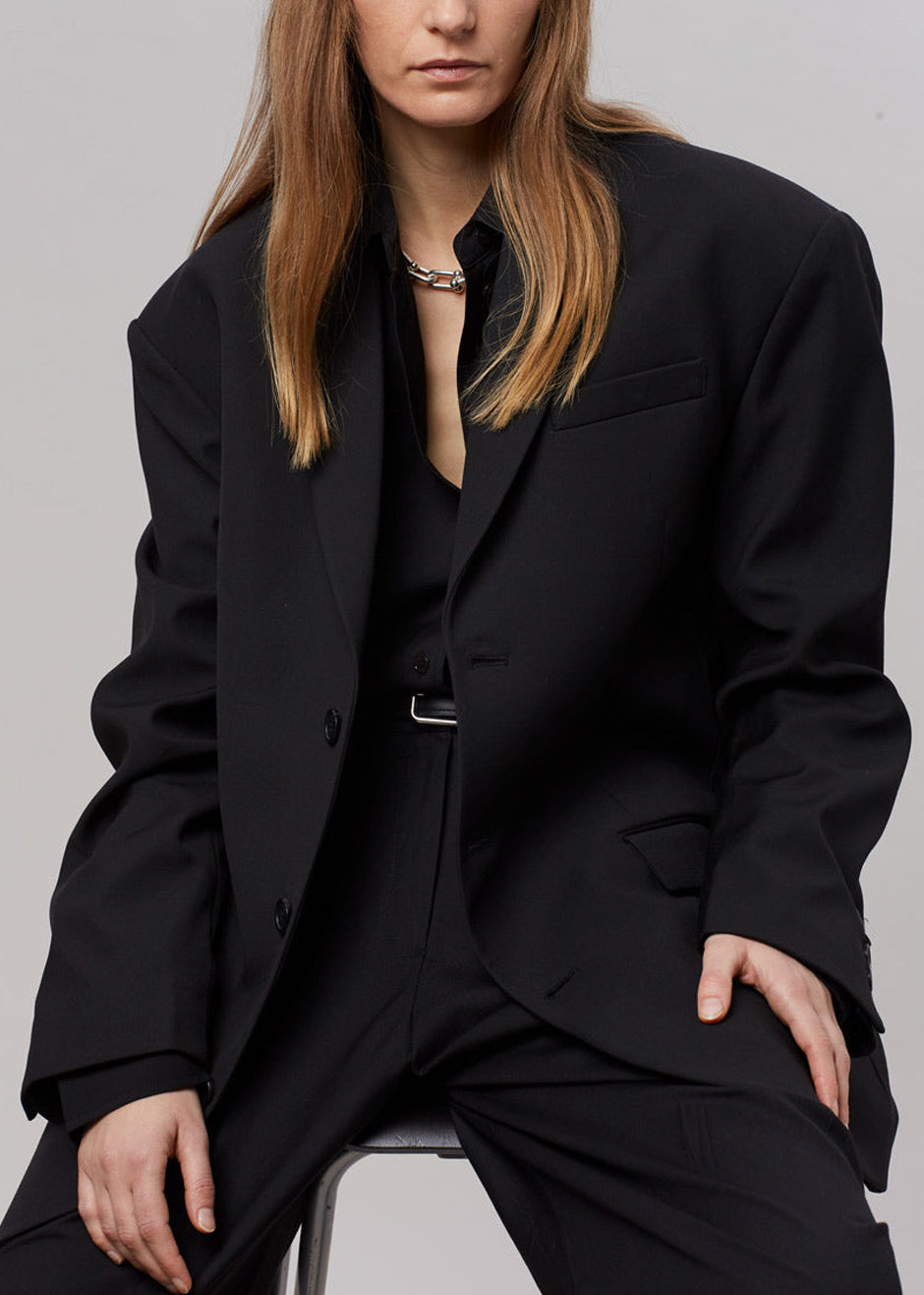 Gelso Oversized Blazer - Black - 1