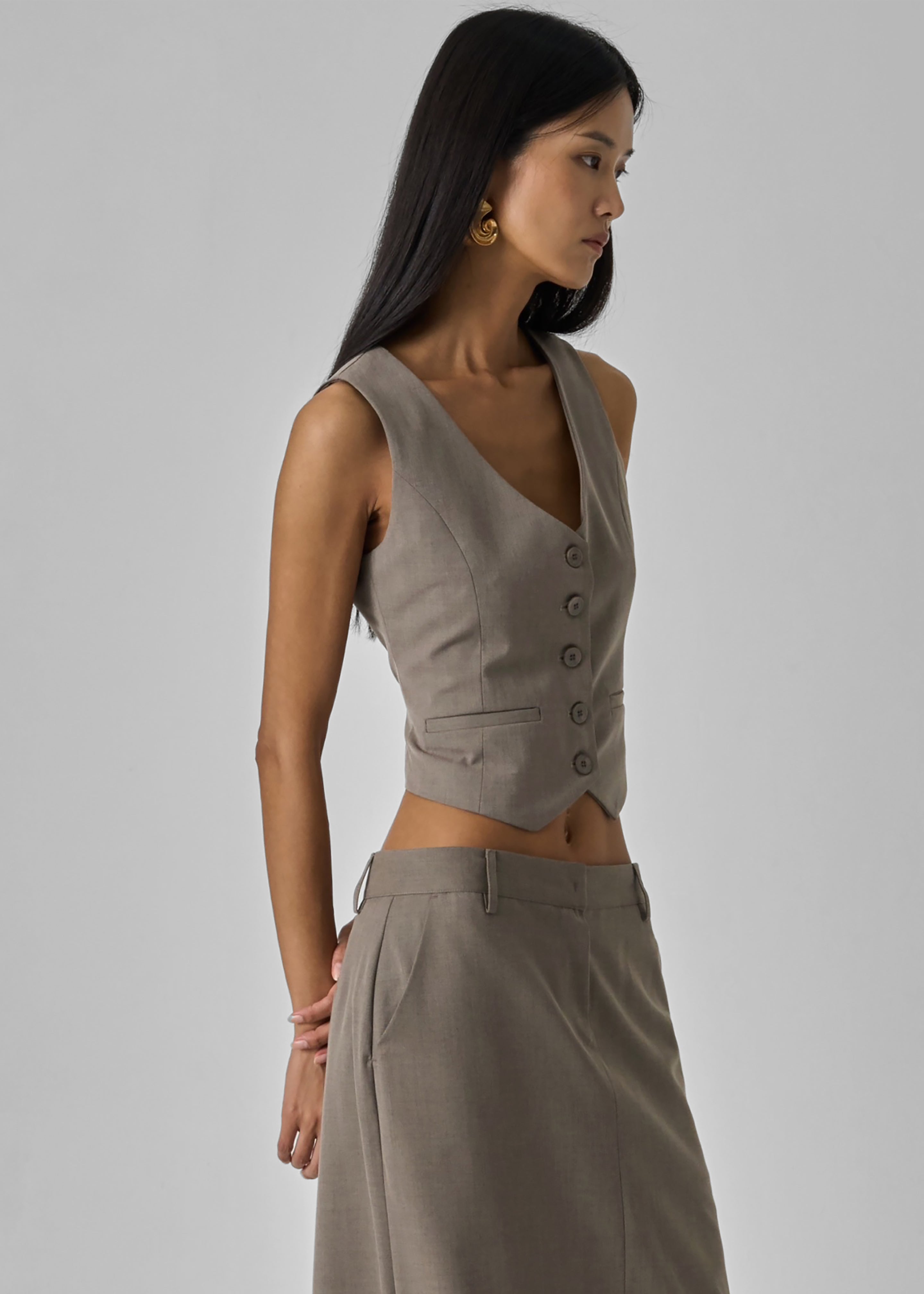 Seine Vest - Taupe - 3