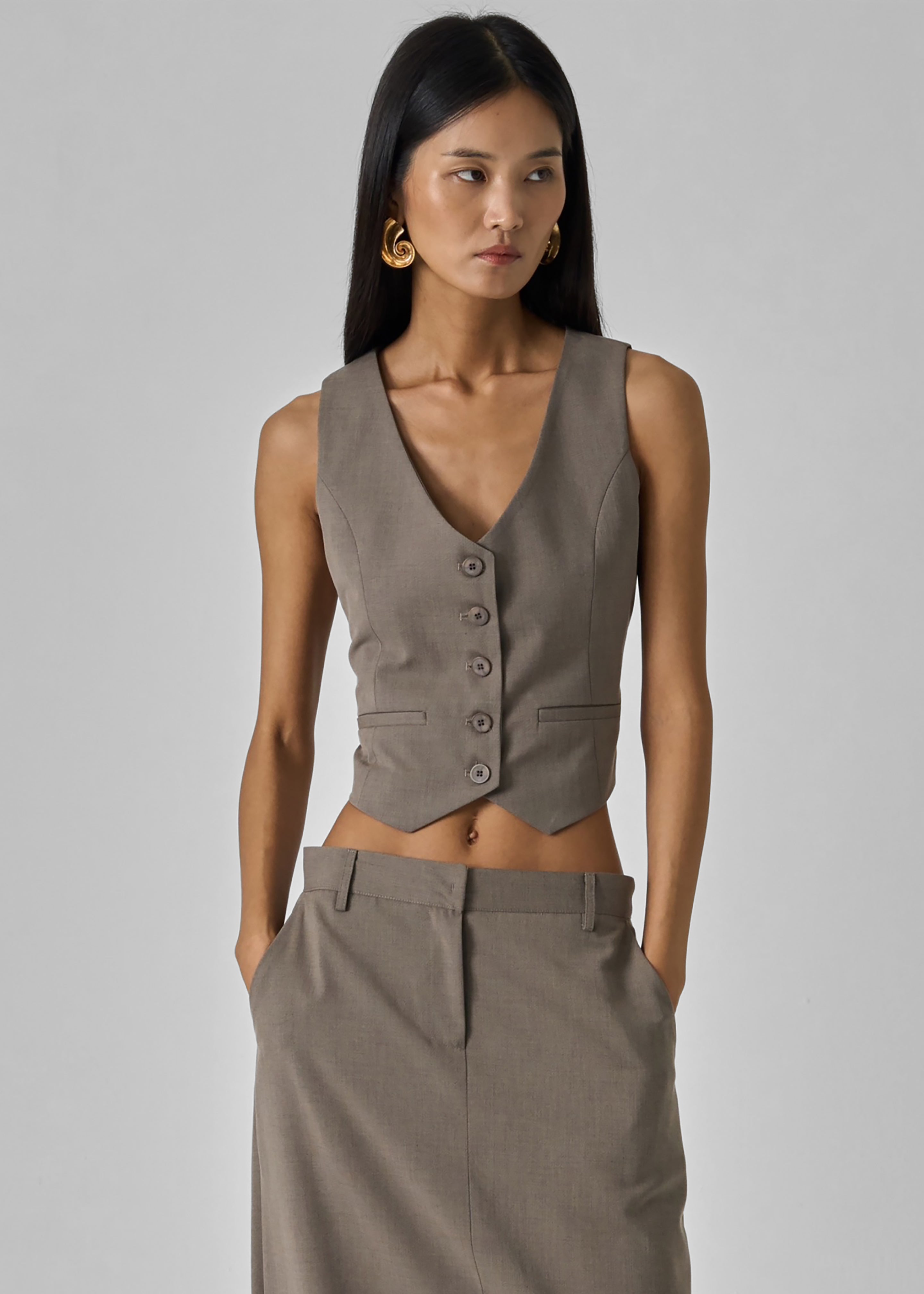 Seine Vest - Taupe - 1