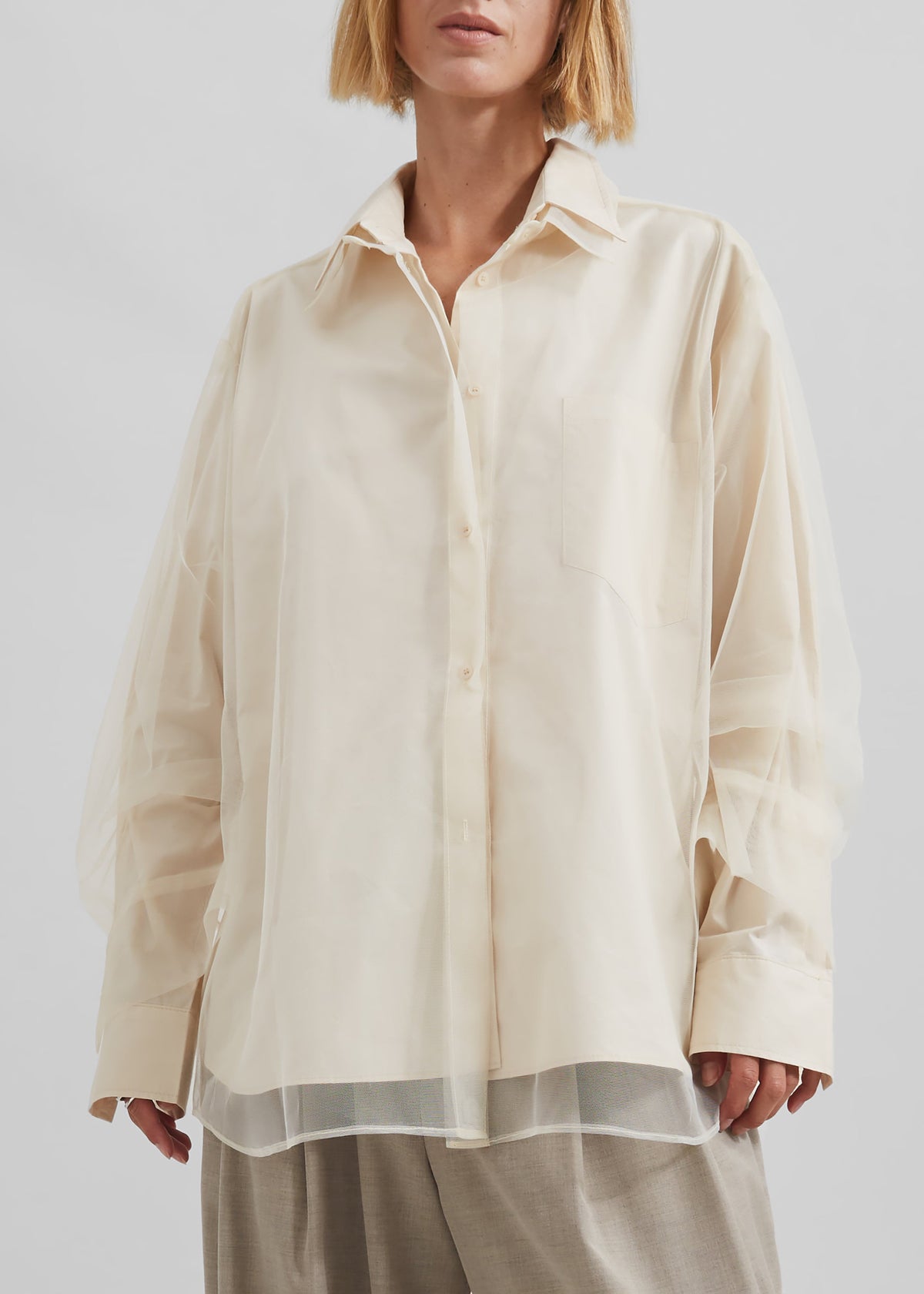 Valetta Double Shirt - Ivory - 5