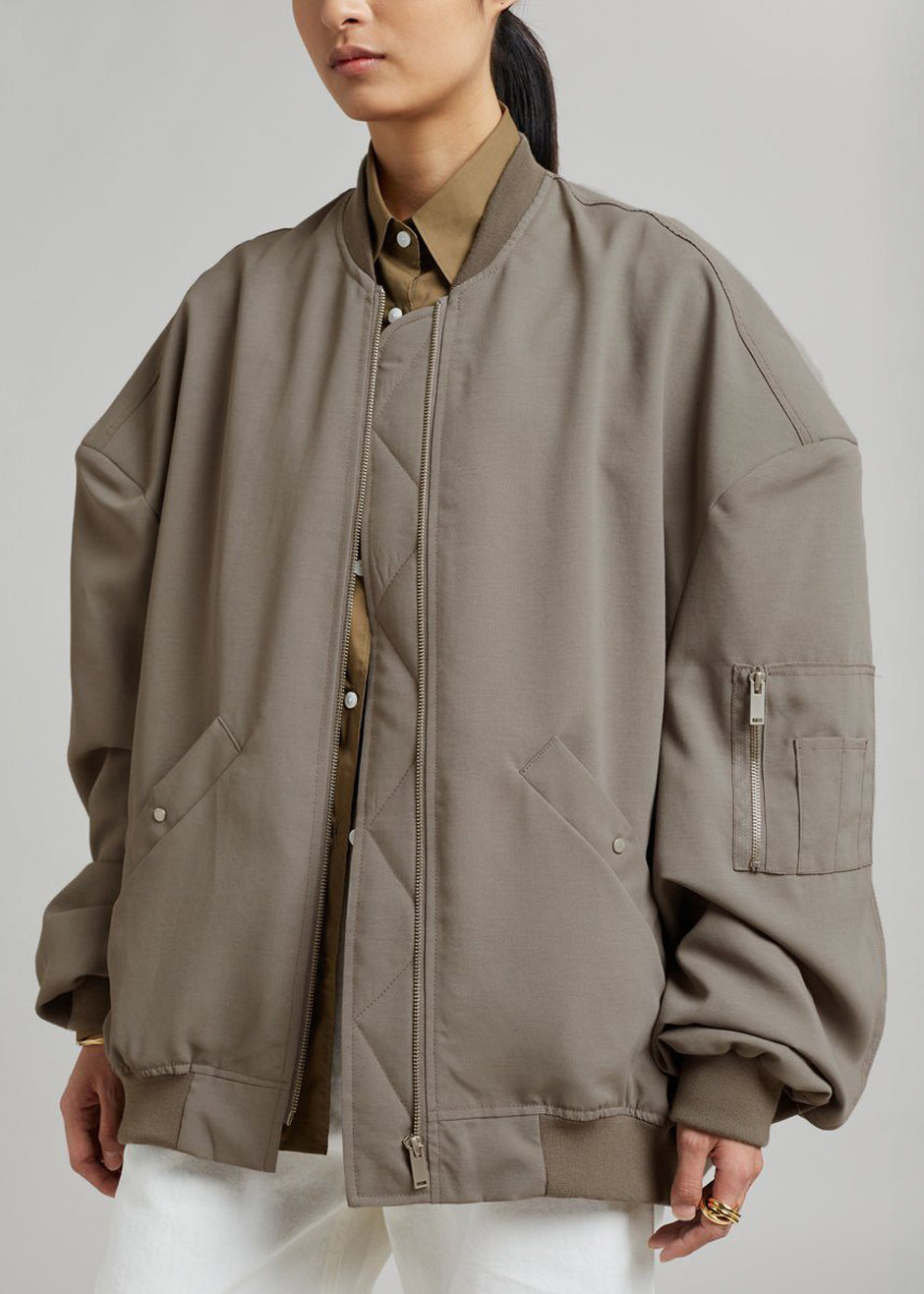 Lumi Bomber Jacket - Dark Olive - 3