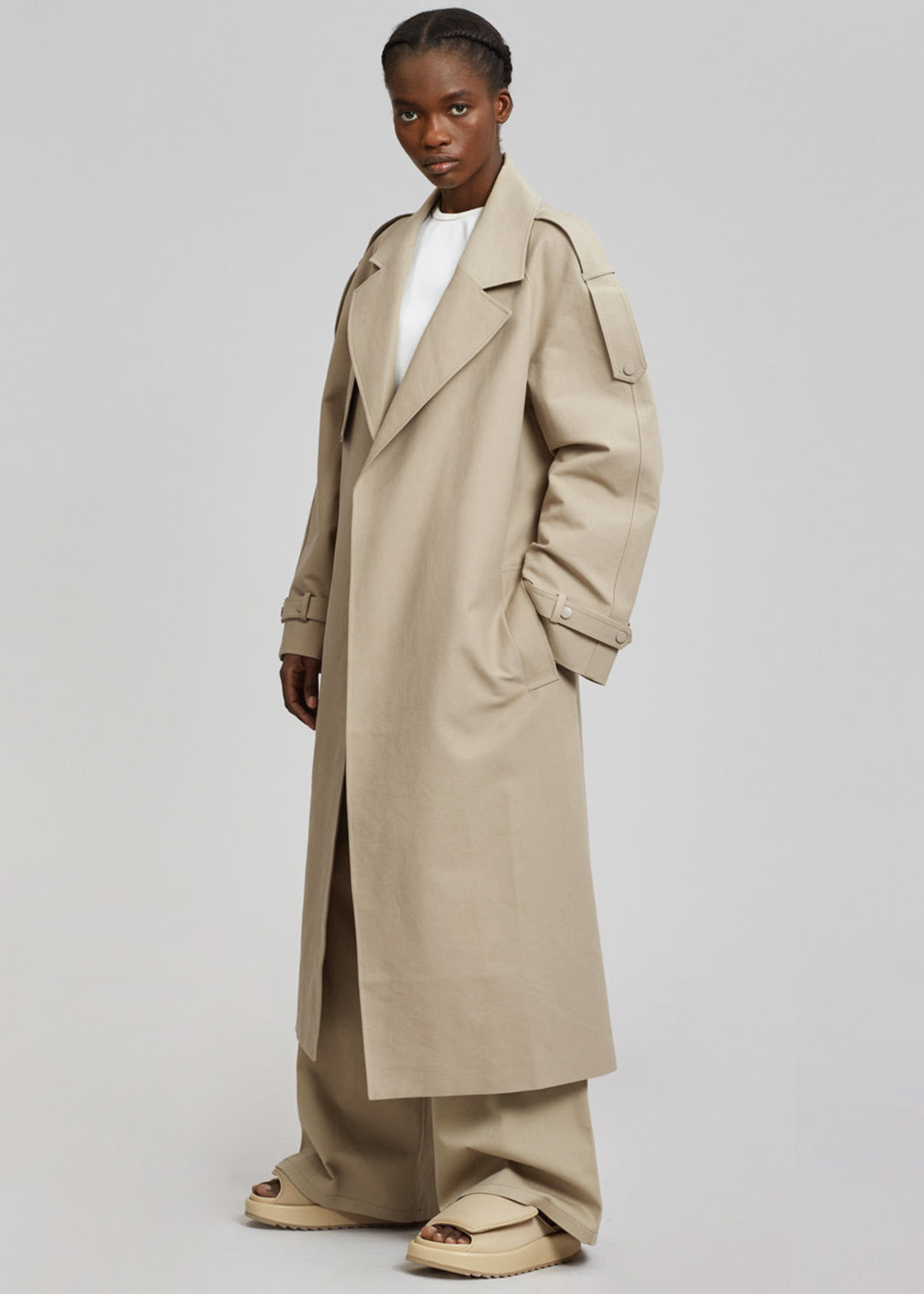 Rhodes Trench Coat - Natural - 3