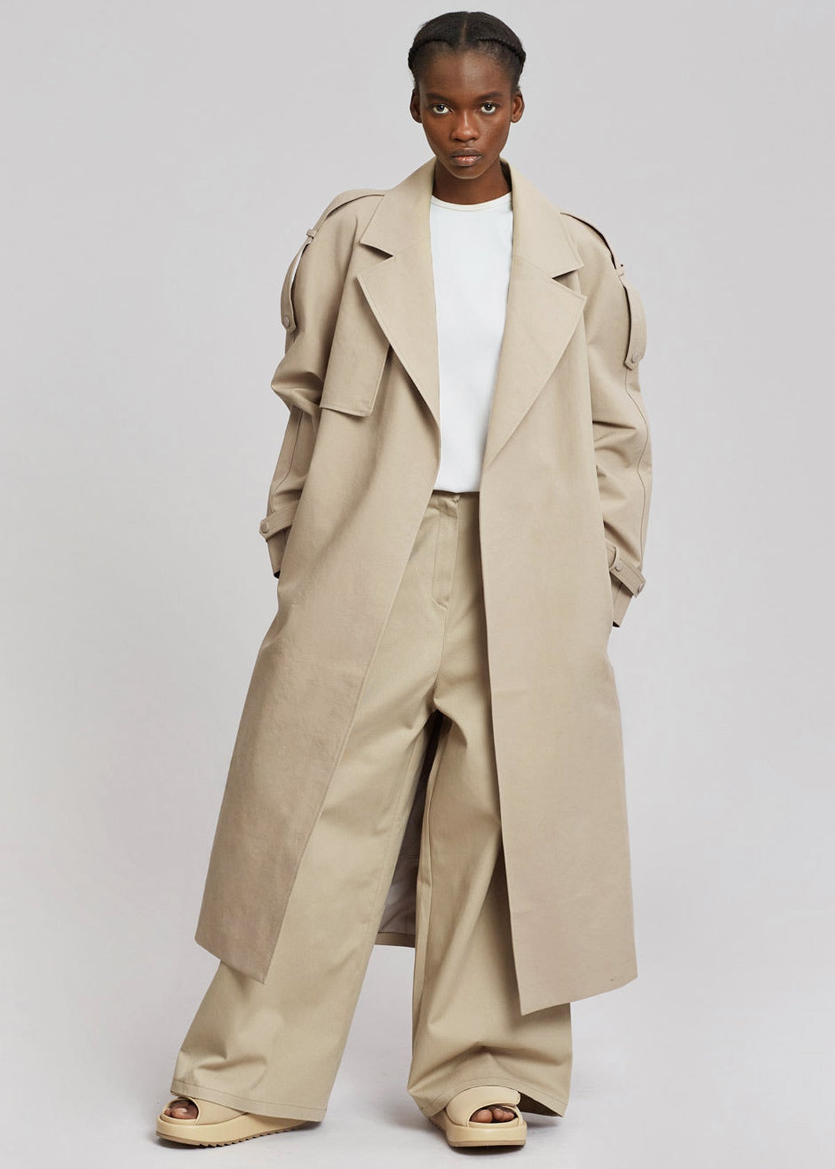 Rhodes Trench Coat - Natural - 1