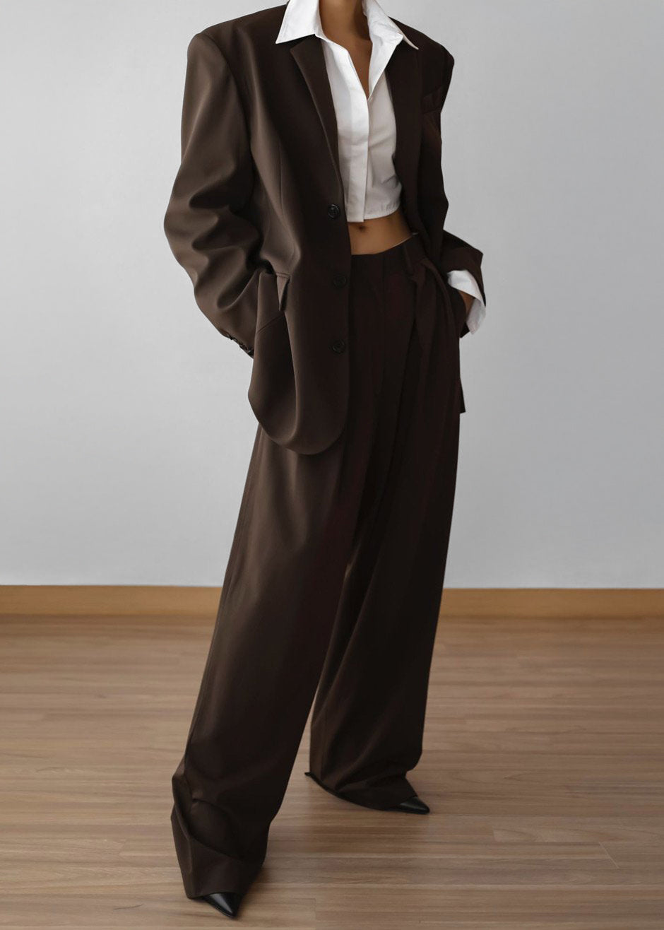 tatara　THE FRANKIE SHOP TANSY 黒 ジャケット Tansy Oversized Blazer - Black – The Frankie Shop