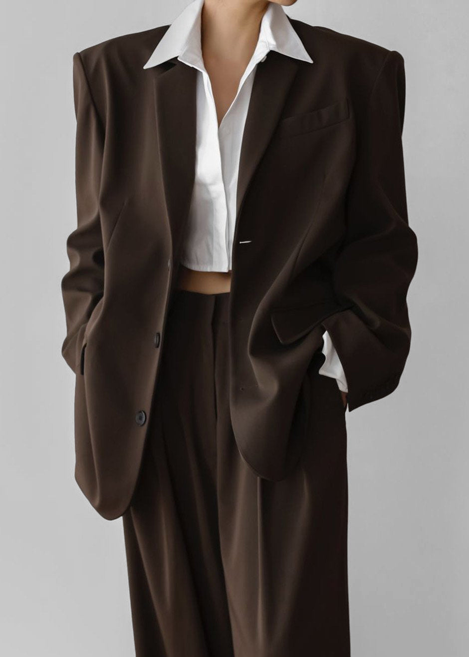 tatara　THE FRANKIE SHOP TANSY 黒 ジャケット Tansy Oversized Blazer - Black – The Frankie Shop