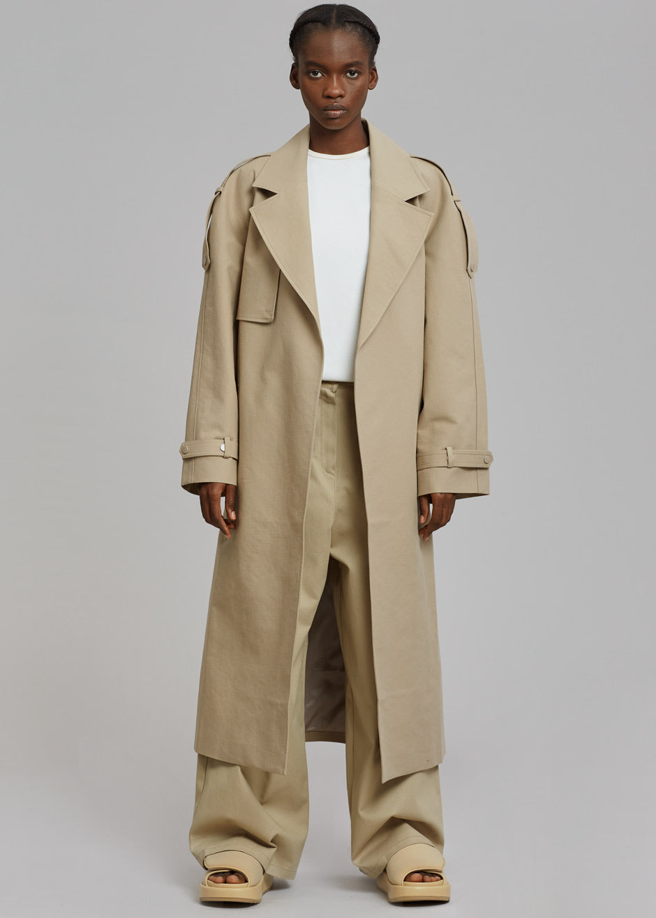 Rhodes Trench Coat - Natural - 1
