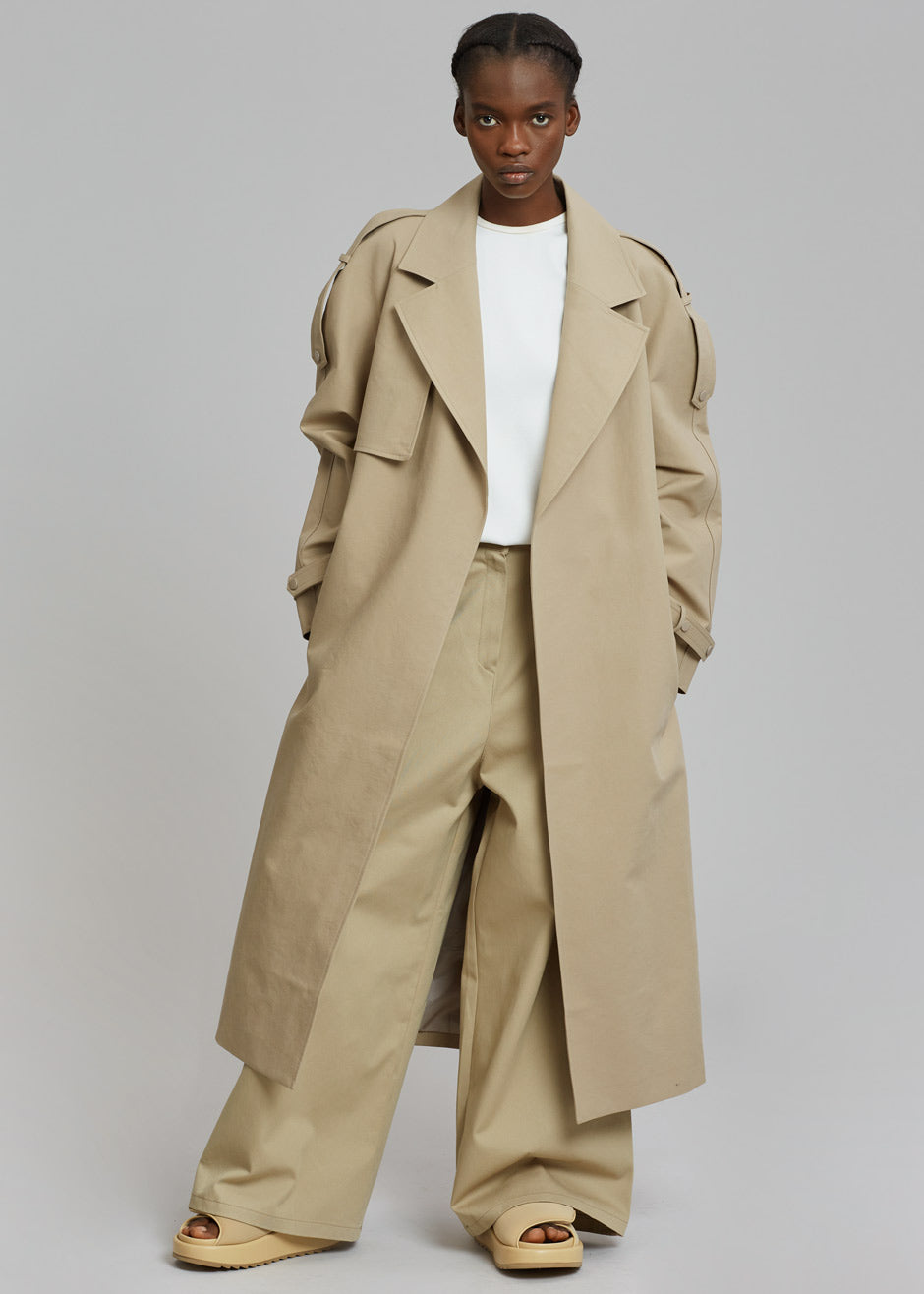 Rhodes Trench Coat - Natural – Frankie Shop Europe