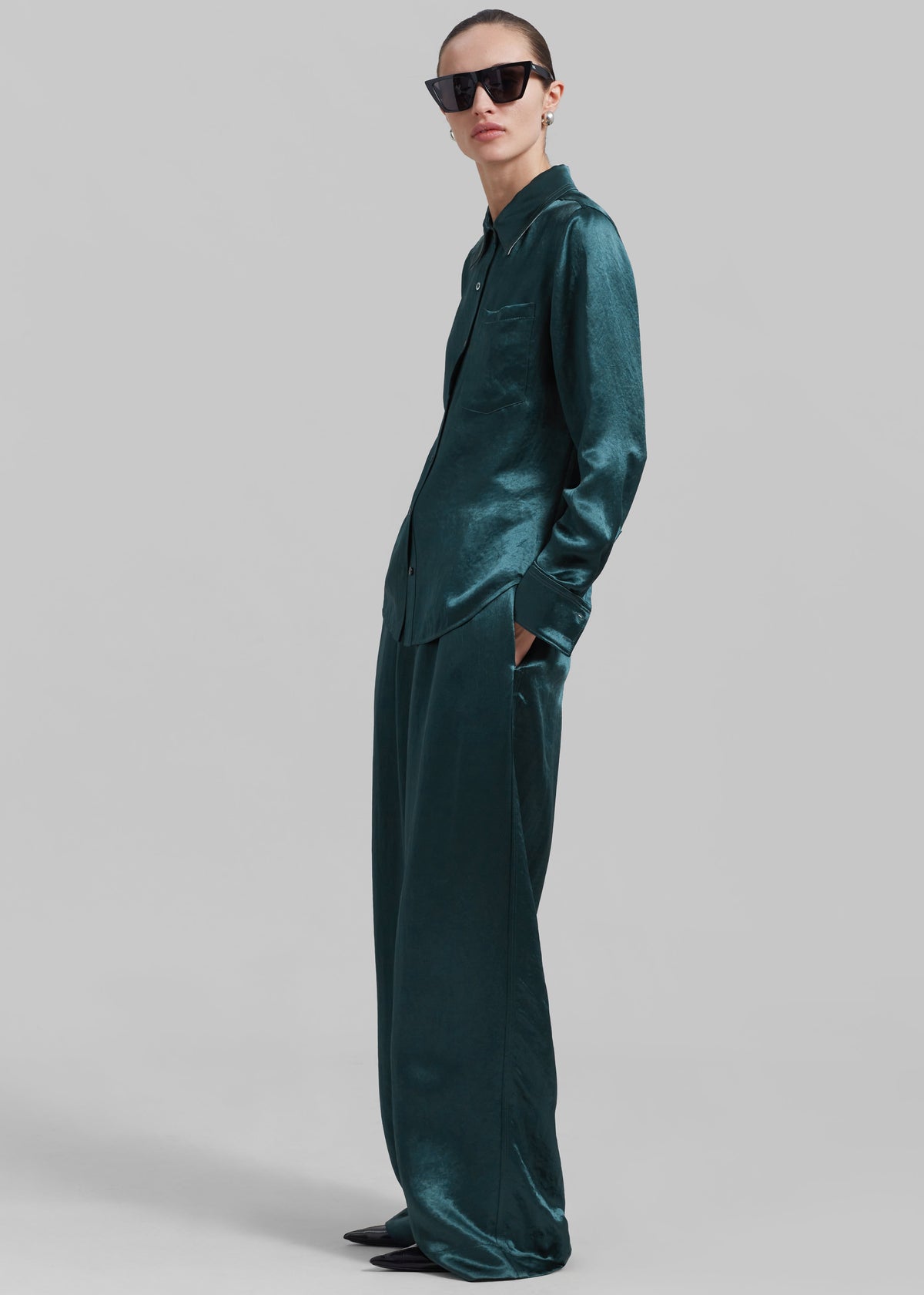 3.1 Phillip Lim Pajama Trousers - Deep Ocean - 4