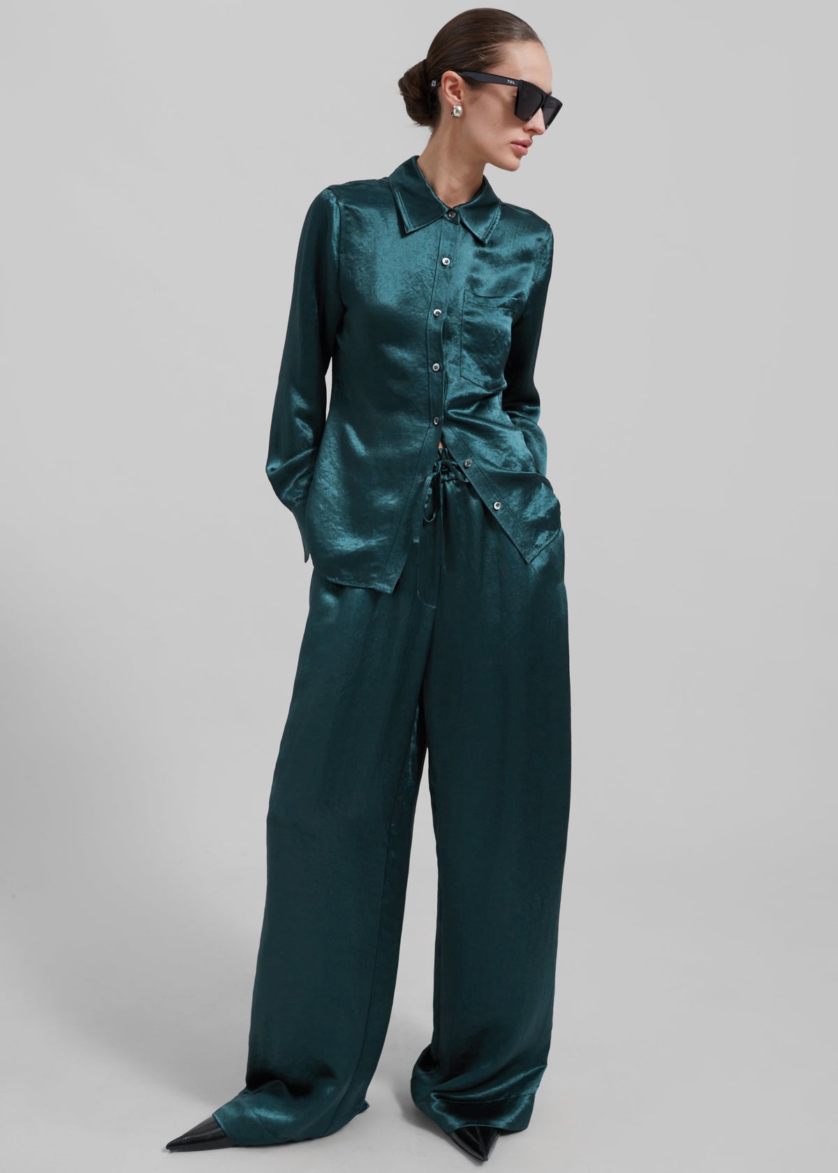 3.1 Phillip Lim Pajama Trousers - Deep Ocean - 5