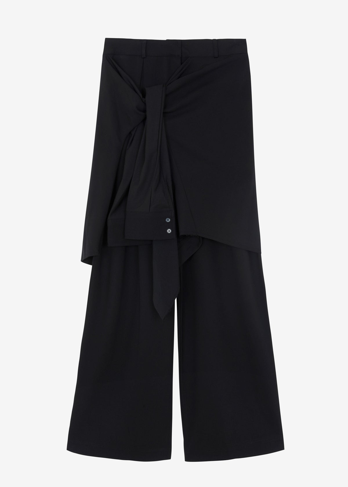 Adam Tie-Front Pants - Black - 9