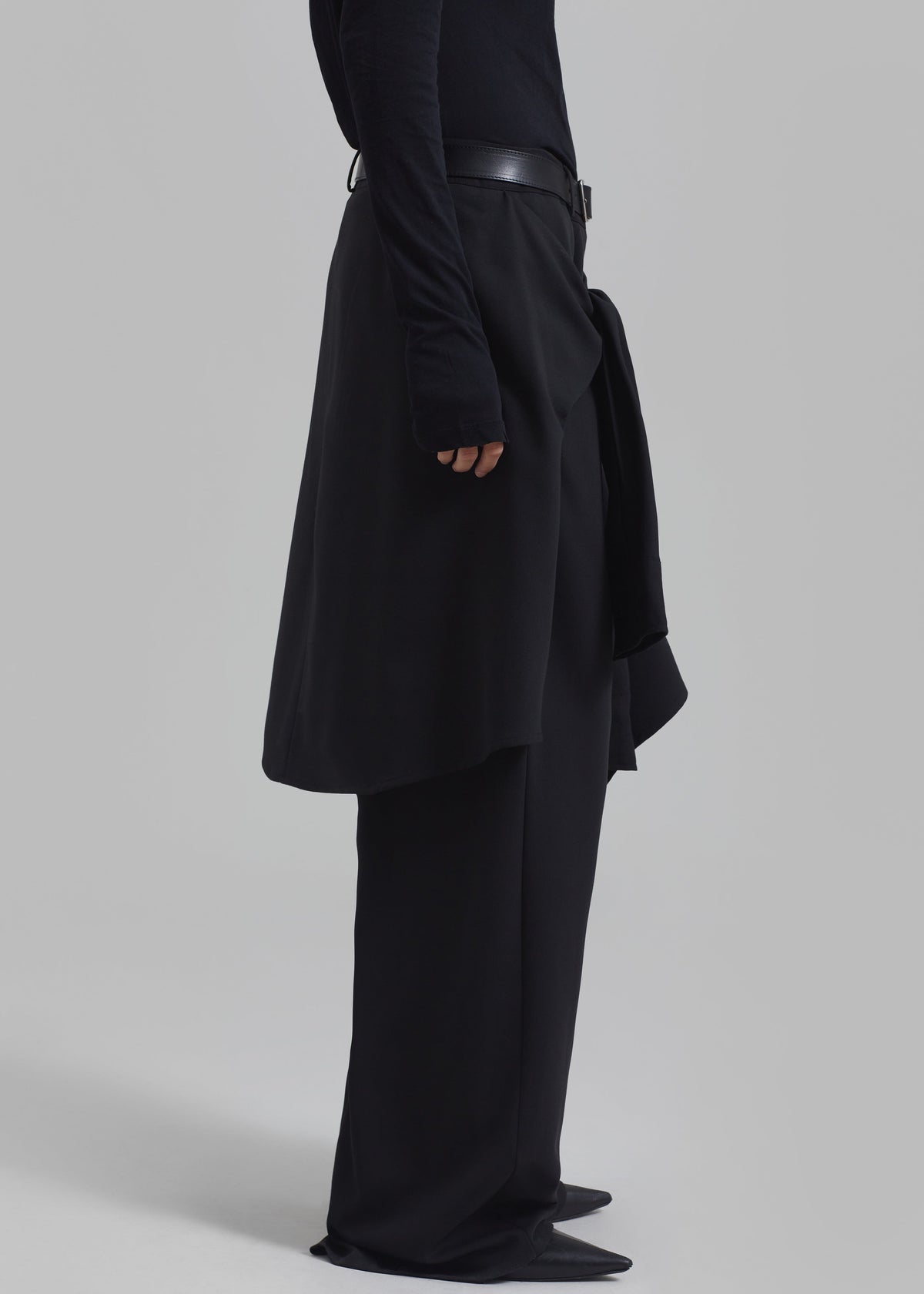 Adam Tie-Front Pants - Black - 6