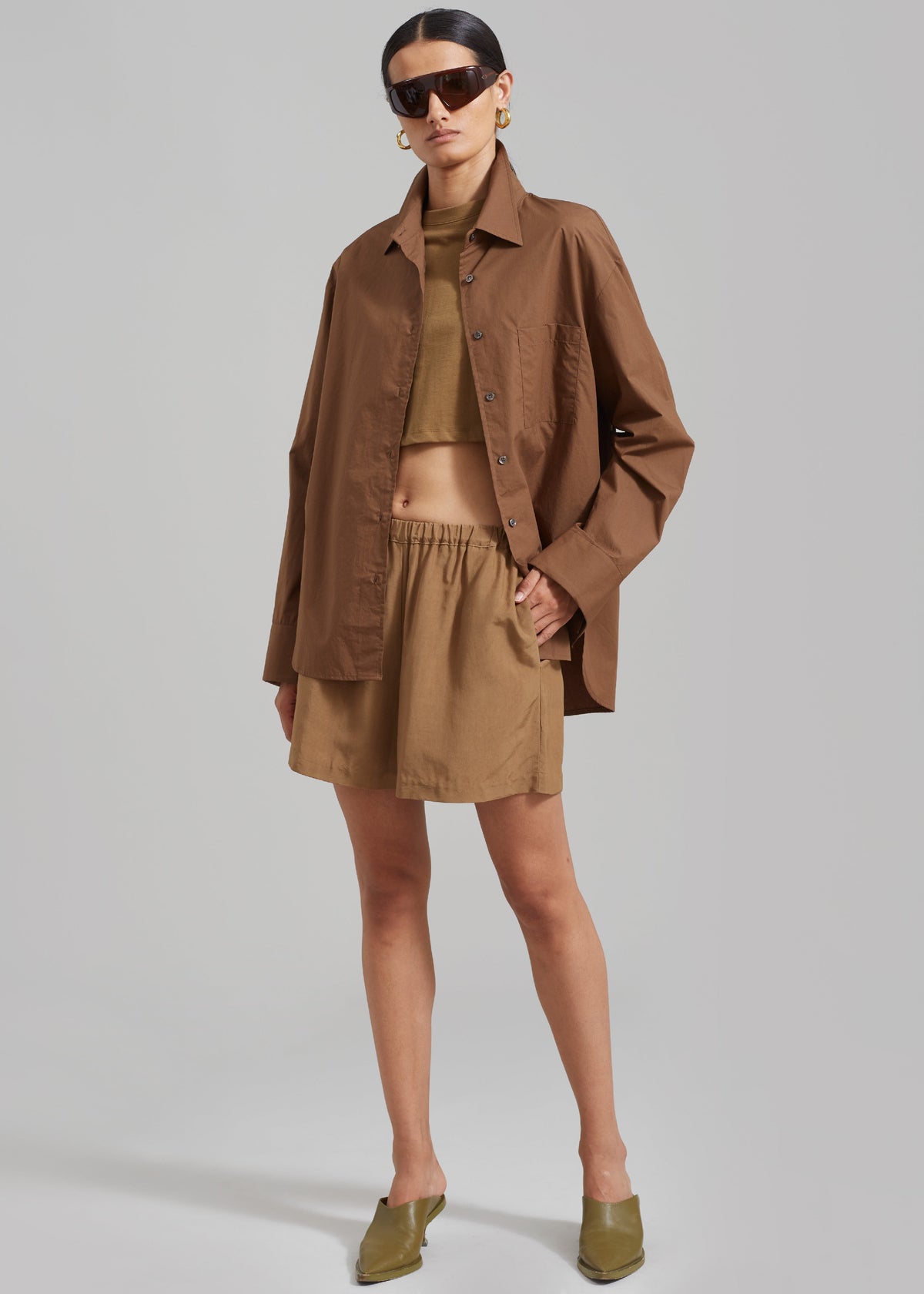 Adeline Shorts - Khaki - 2