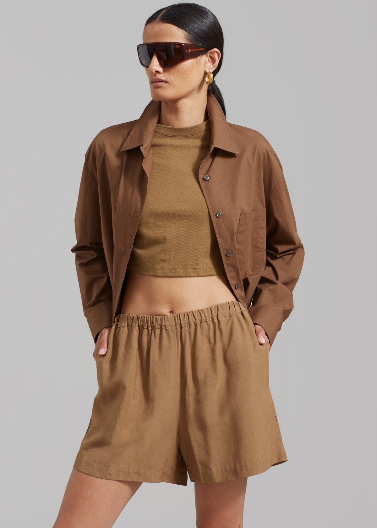 Adeline Shorts - Khaki - 3