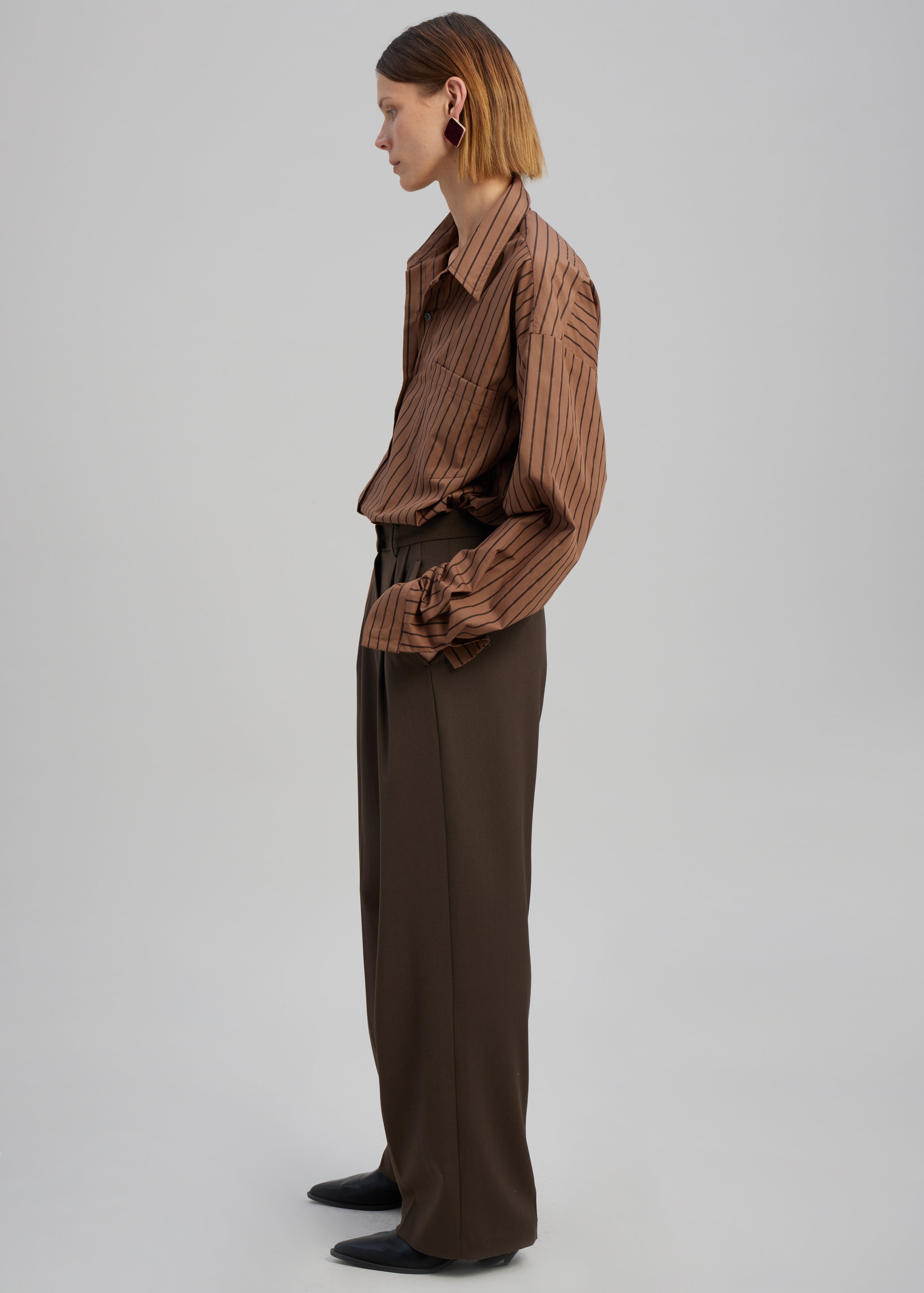 Aine Trousers - Brown - 4