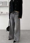 Alani Wide Leg Jeans - Black Wash