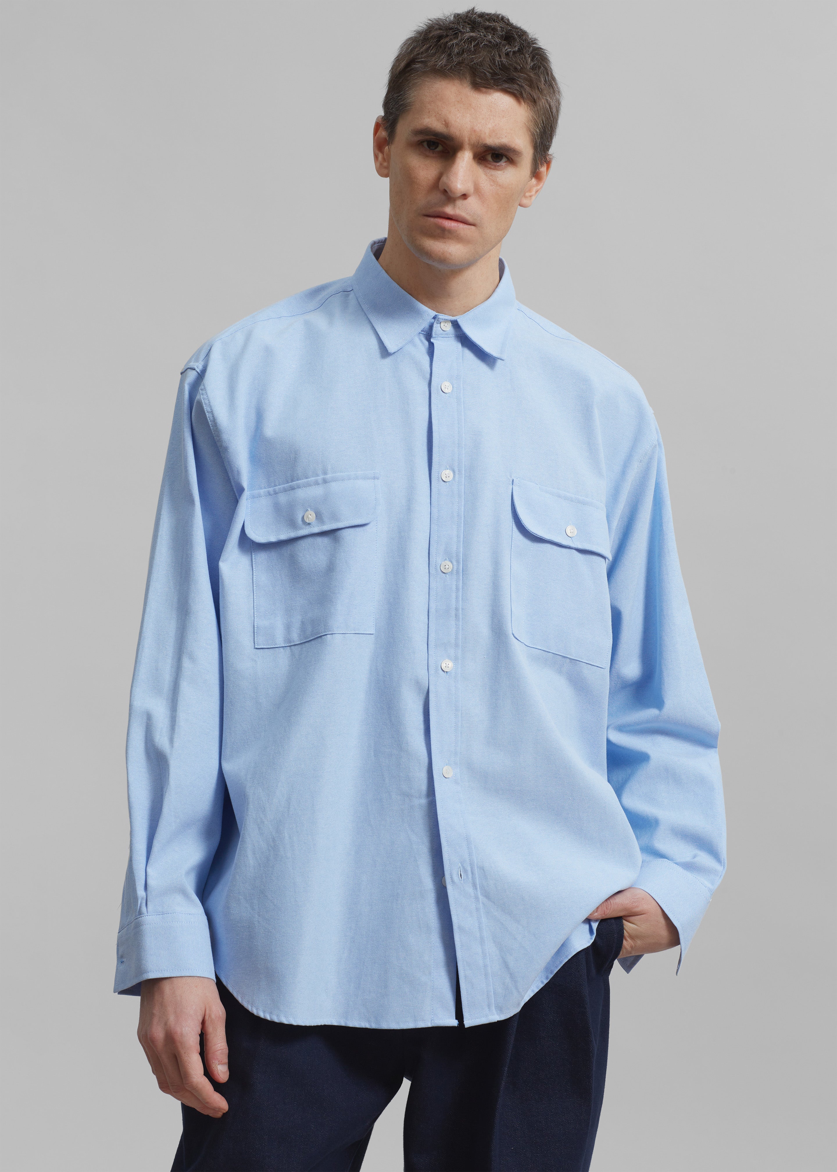 Alexander Button Up Shirt - Blue - 4