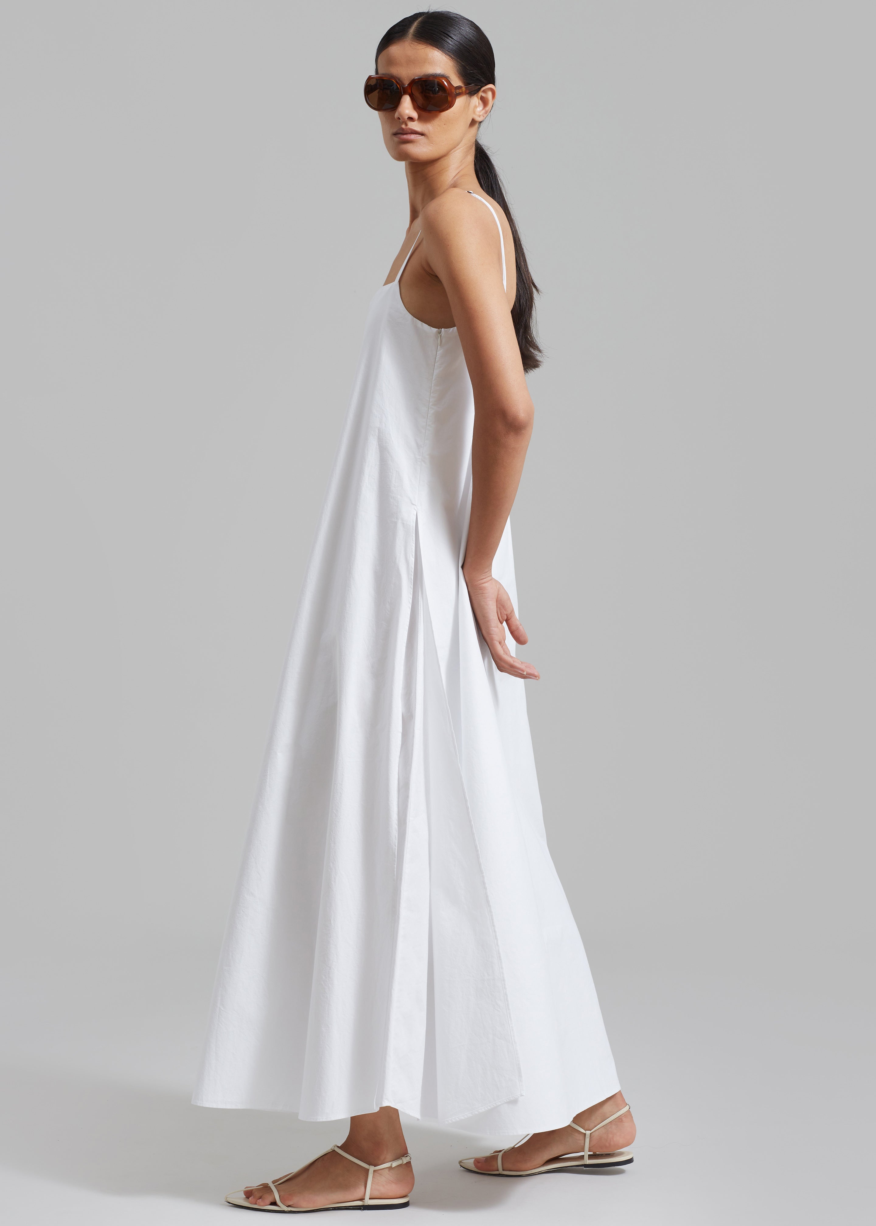 Alyssa Tank Maxi Dress - White - 1