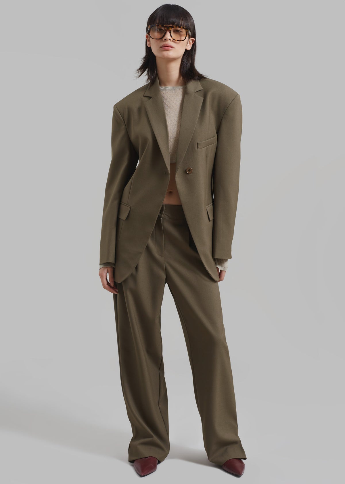 Amara Trousers - Khaki - 2