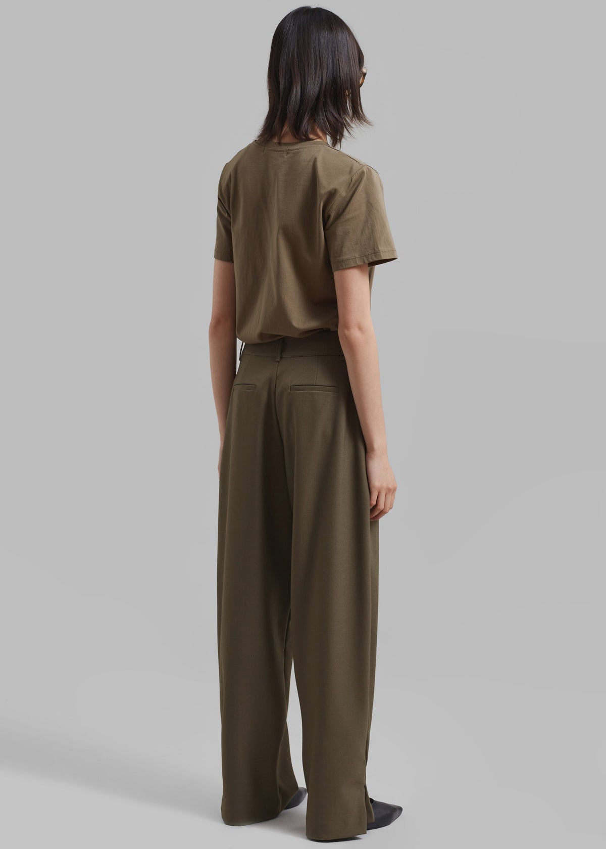 Amara Trousers - Khaki - 8