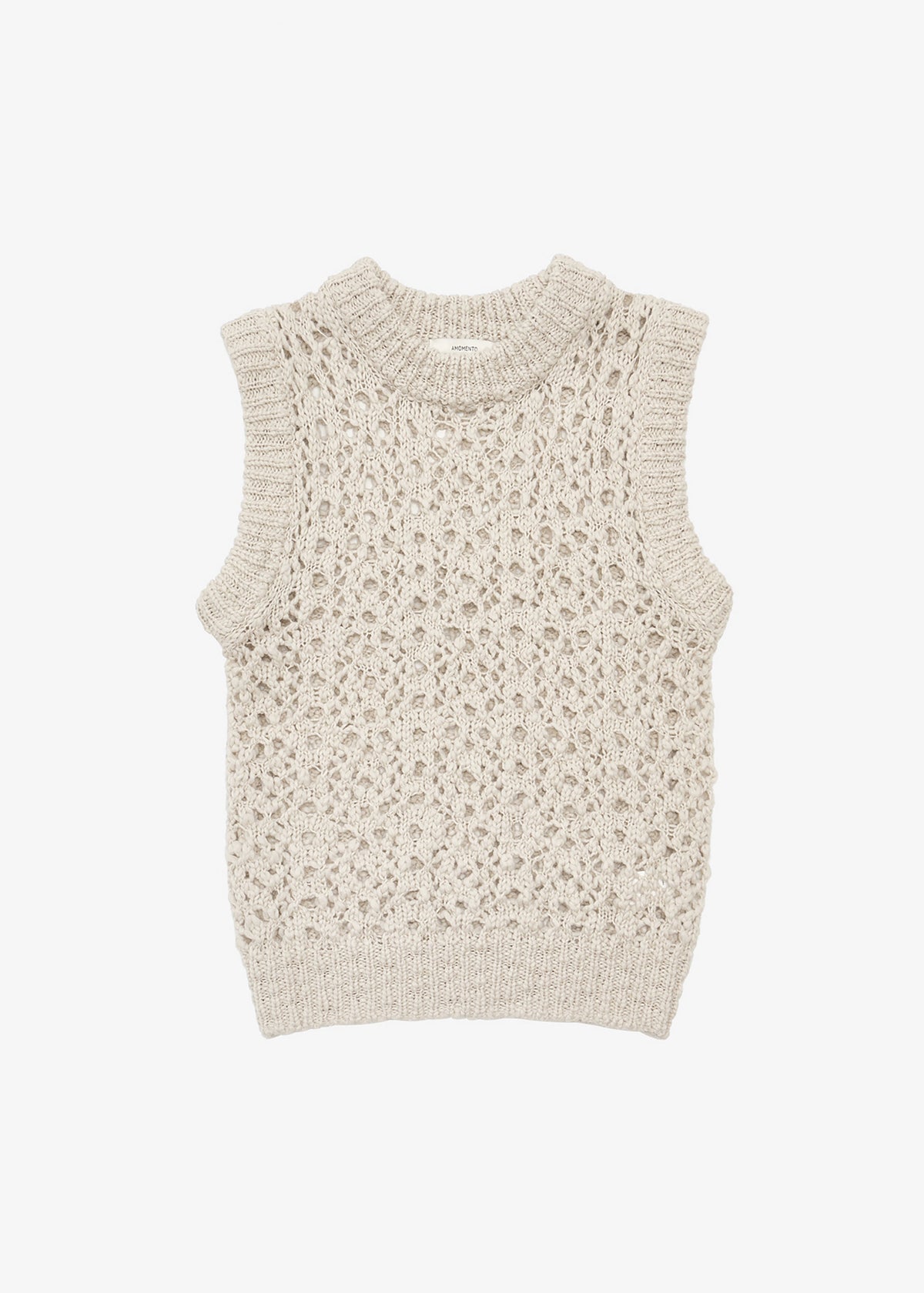 Amomento Crochet Vest - Beige - 6