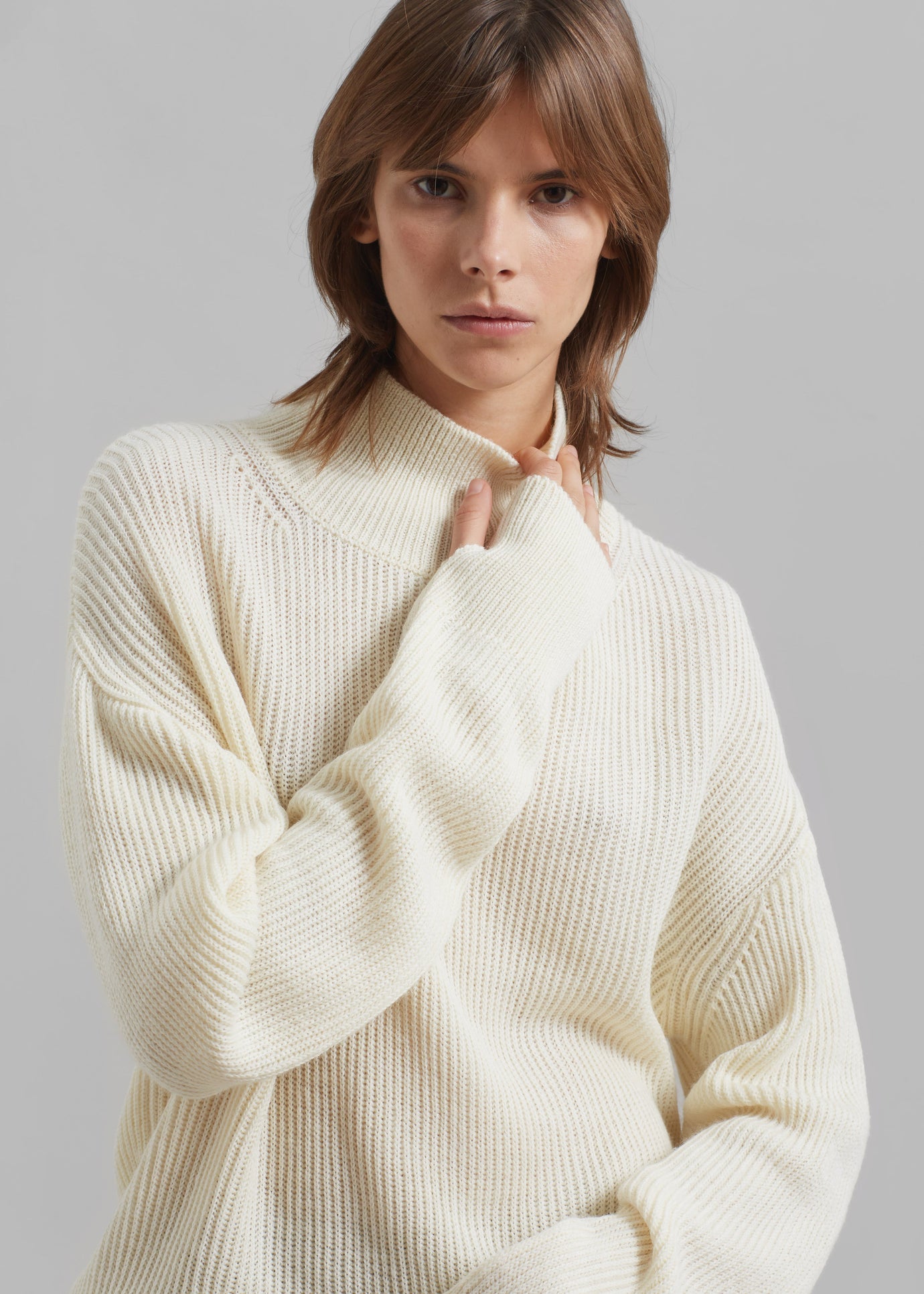 Amomento Turtleneck Pullover - Ecru