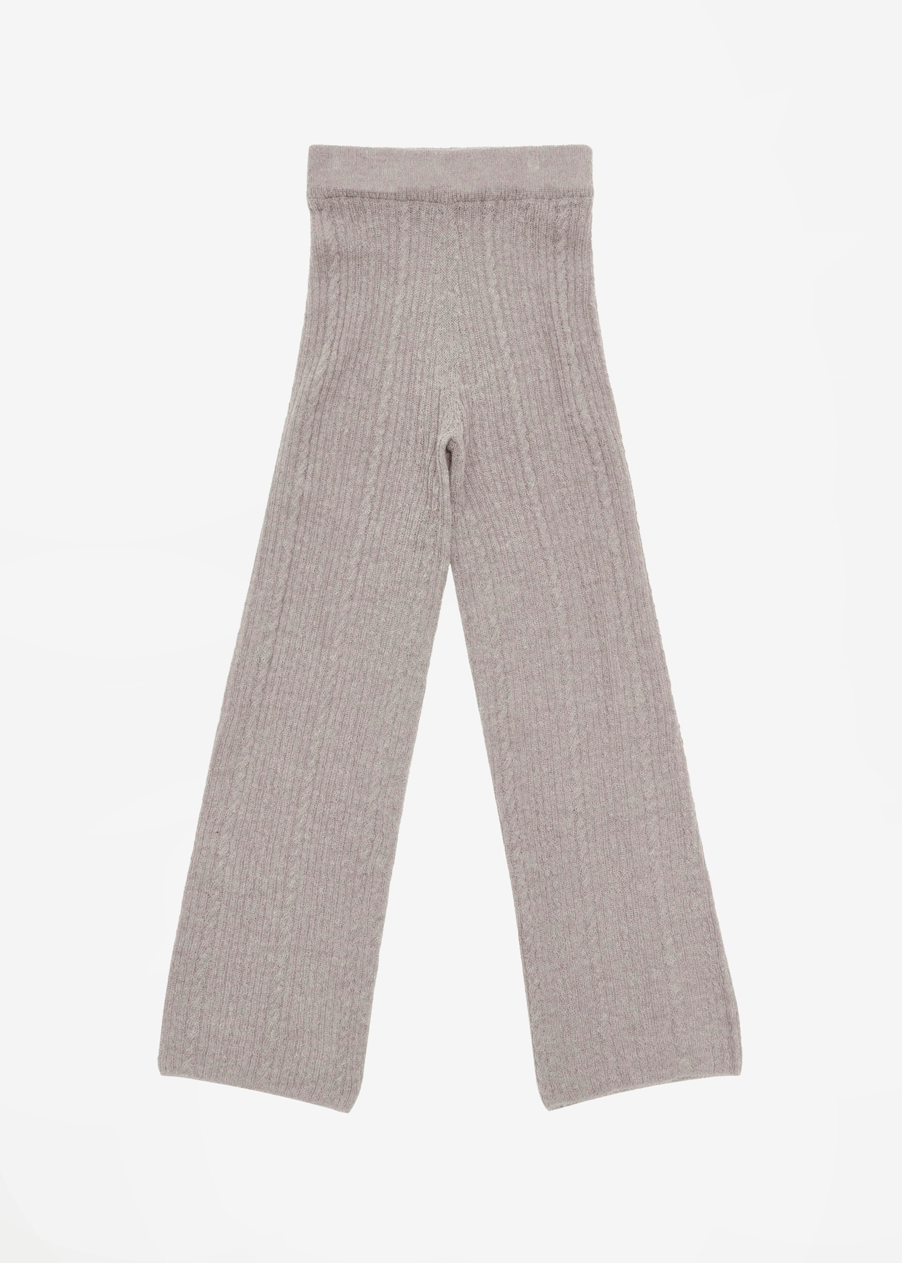 Amomento Sheer Knit Pants - Charcoal