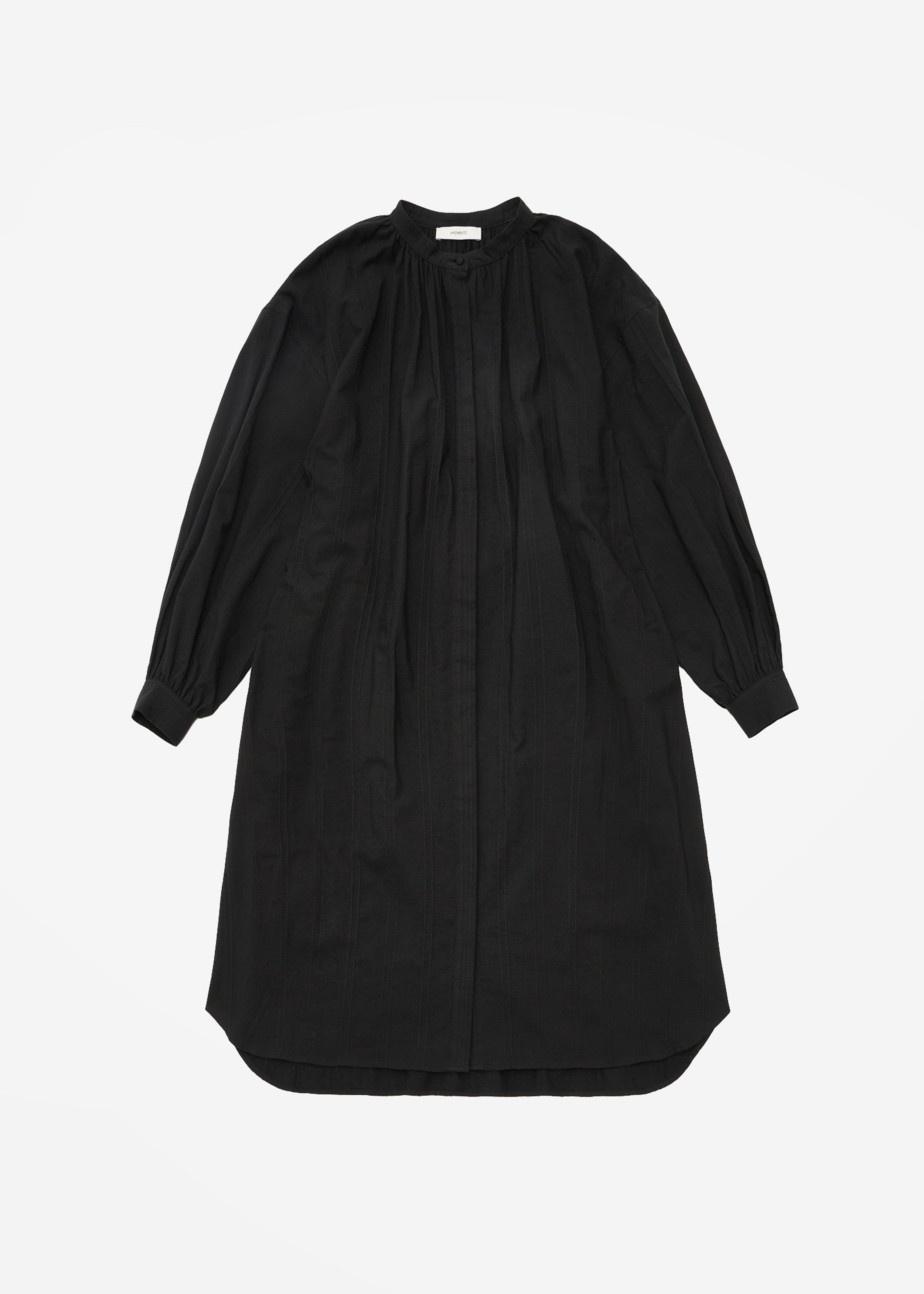 Amomento Shirring Long Dress - Black - 12