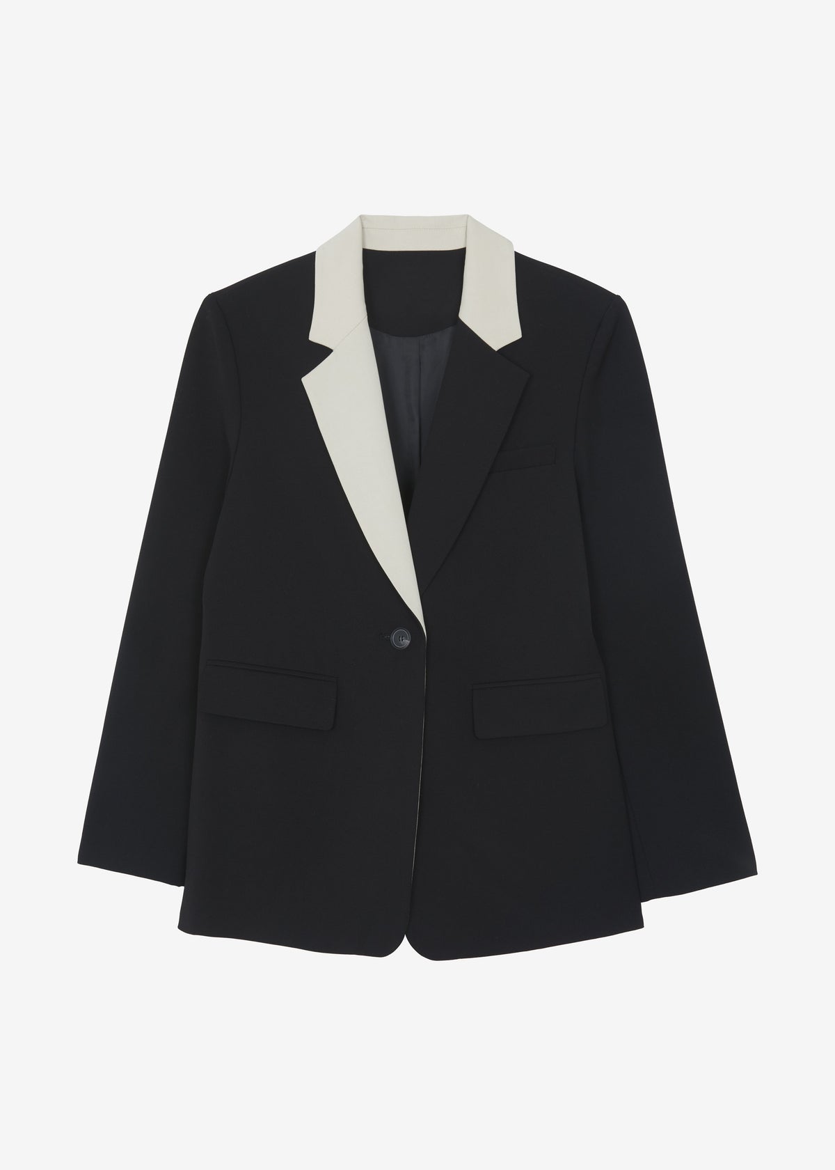 Amos Color Block Blazer - Black - 6