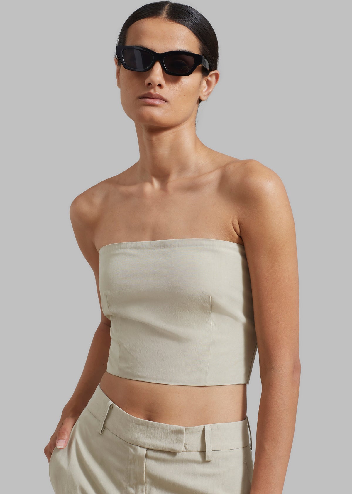 Anastasia Tube Top - Sage - 1