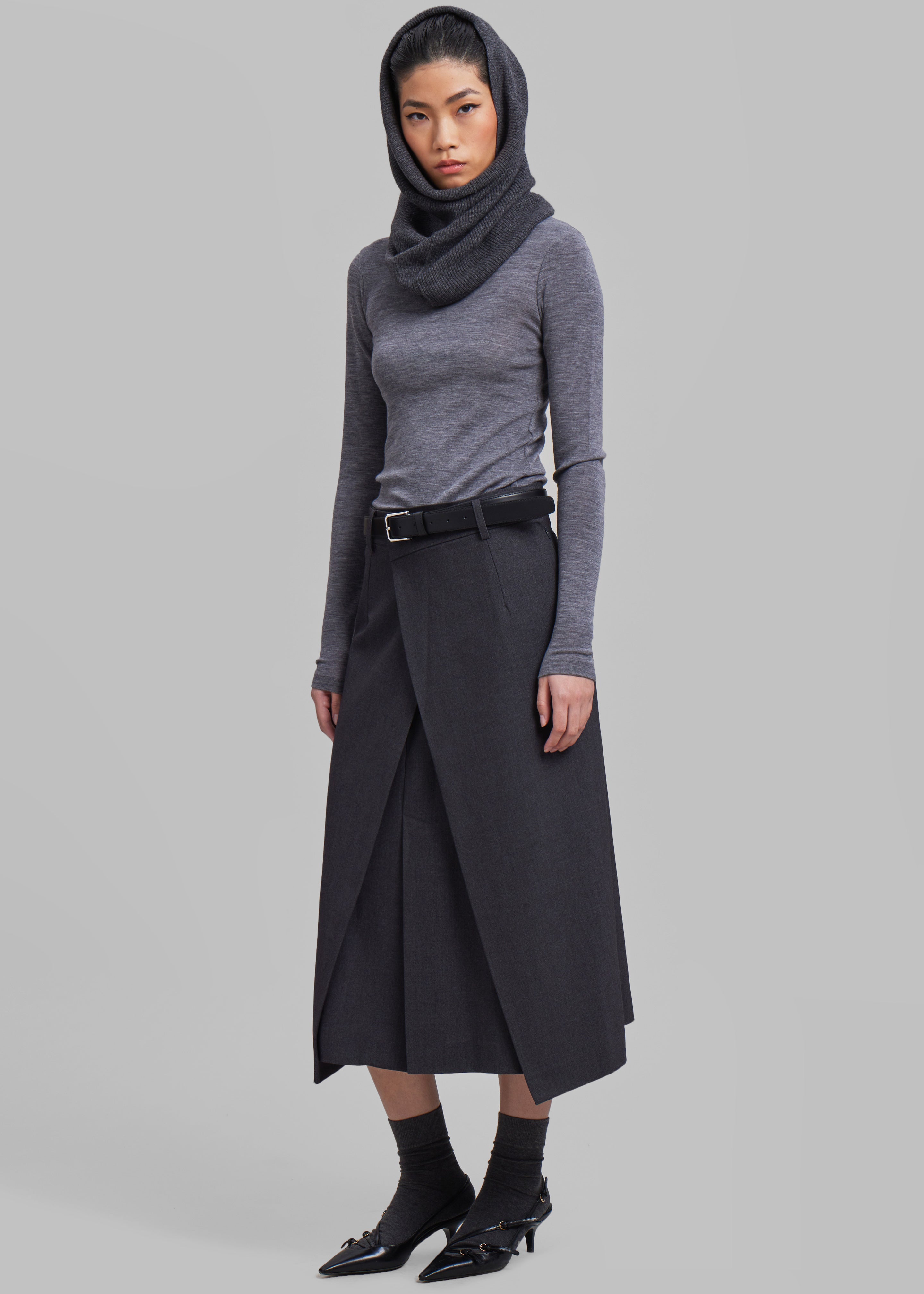 Midi wrap skirt with boots hotsell