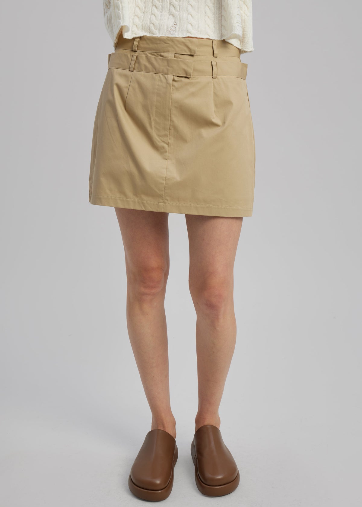 Anita Mini Skirt - Tan - 4