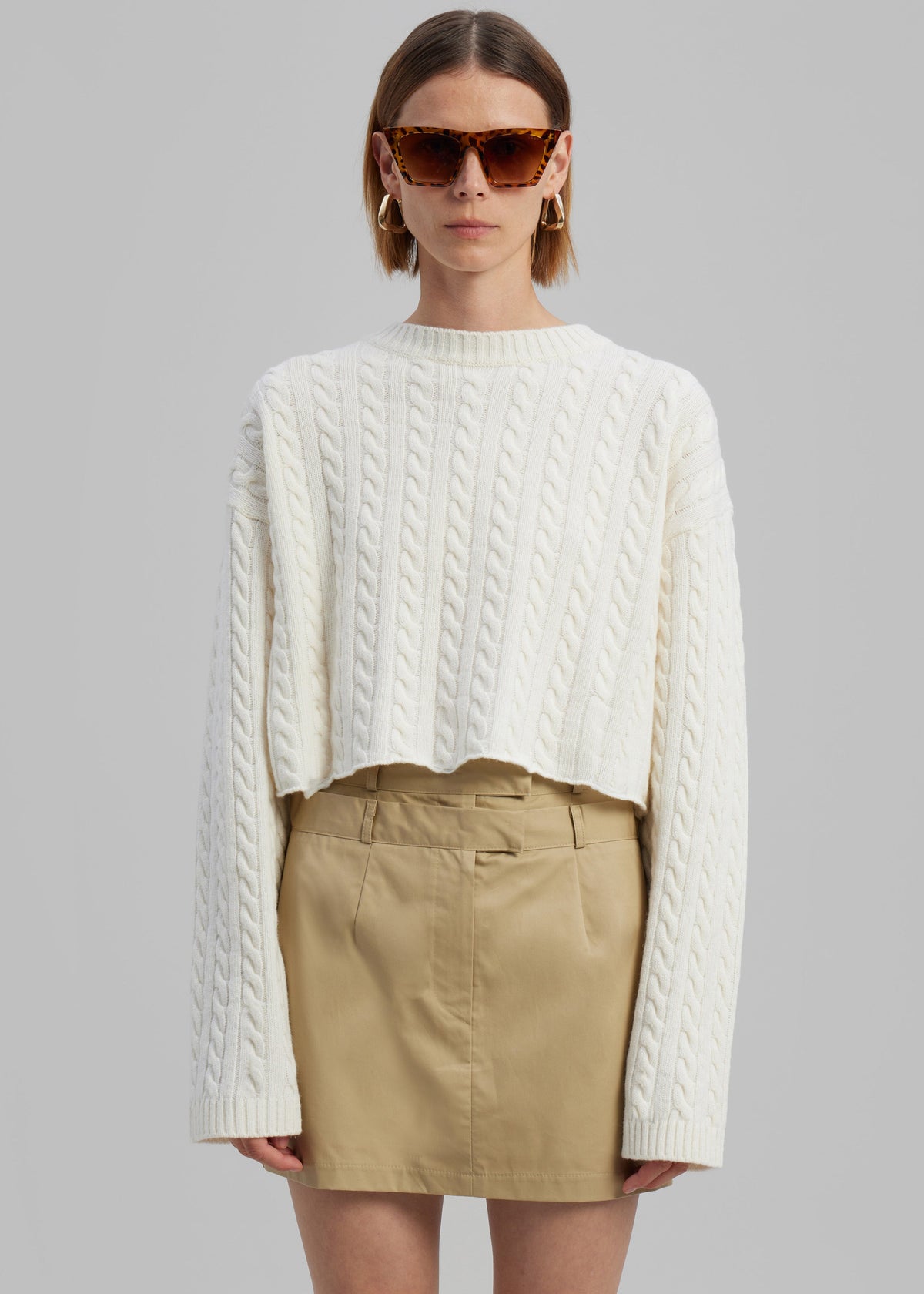 Anita Mini Skirt - Tan - 5