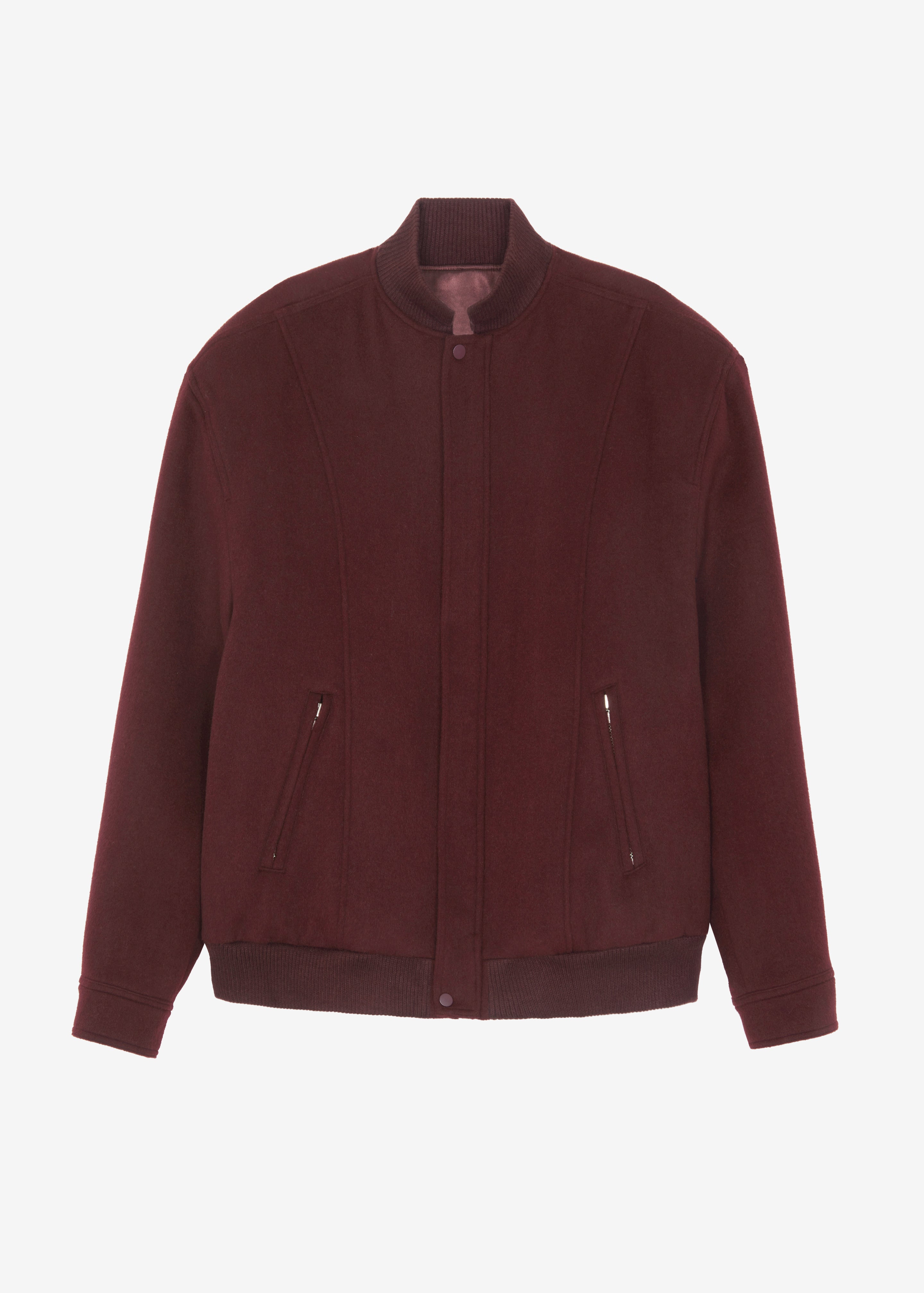 Arley Oversized Bomber - Burgundy - 10