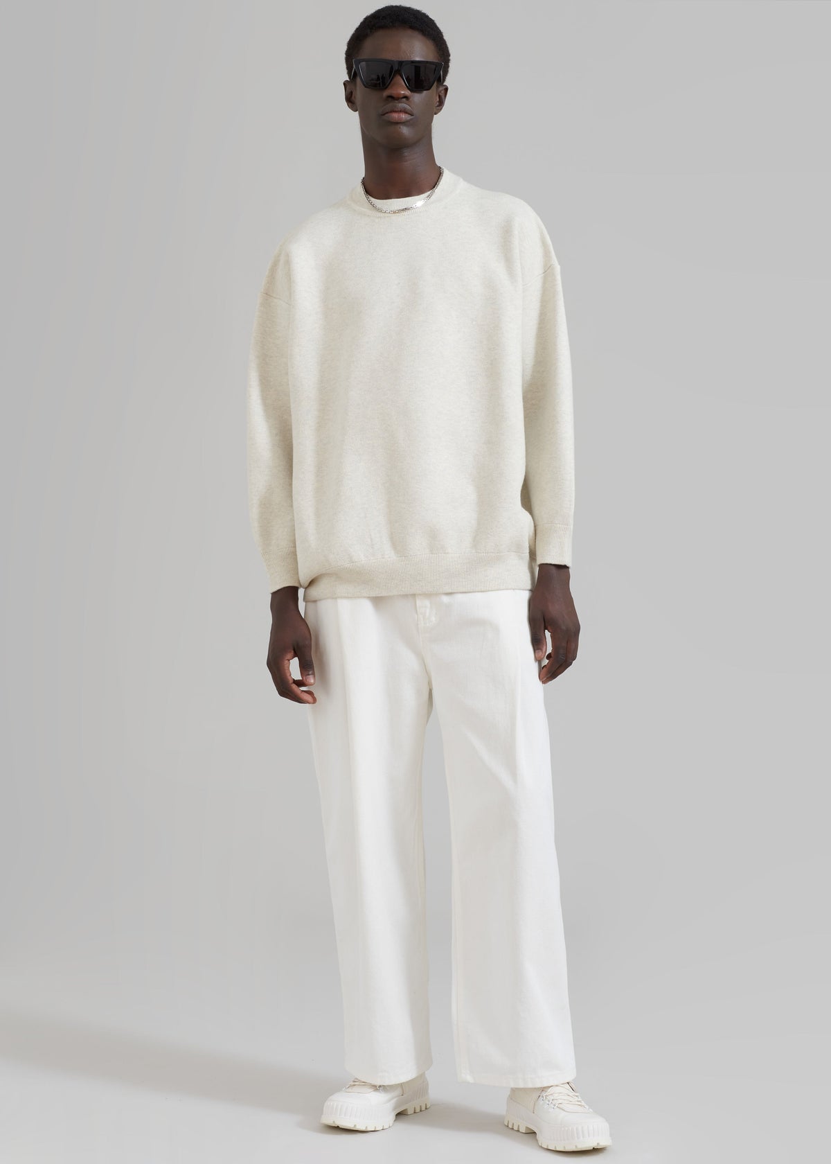 Arne Sweater - Grey Melange - 9