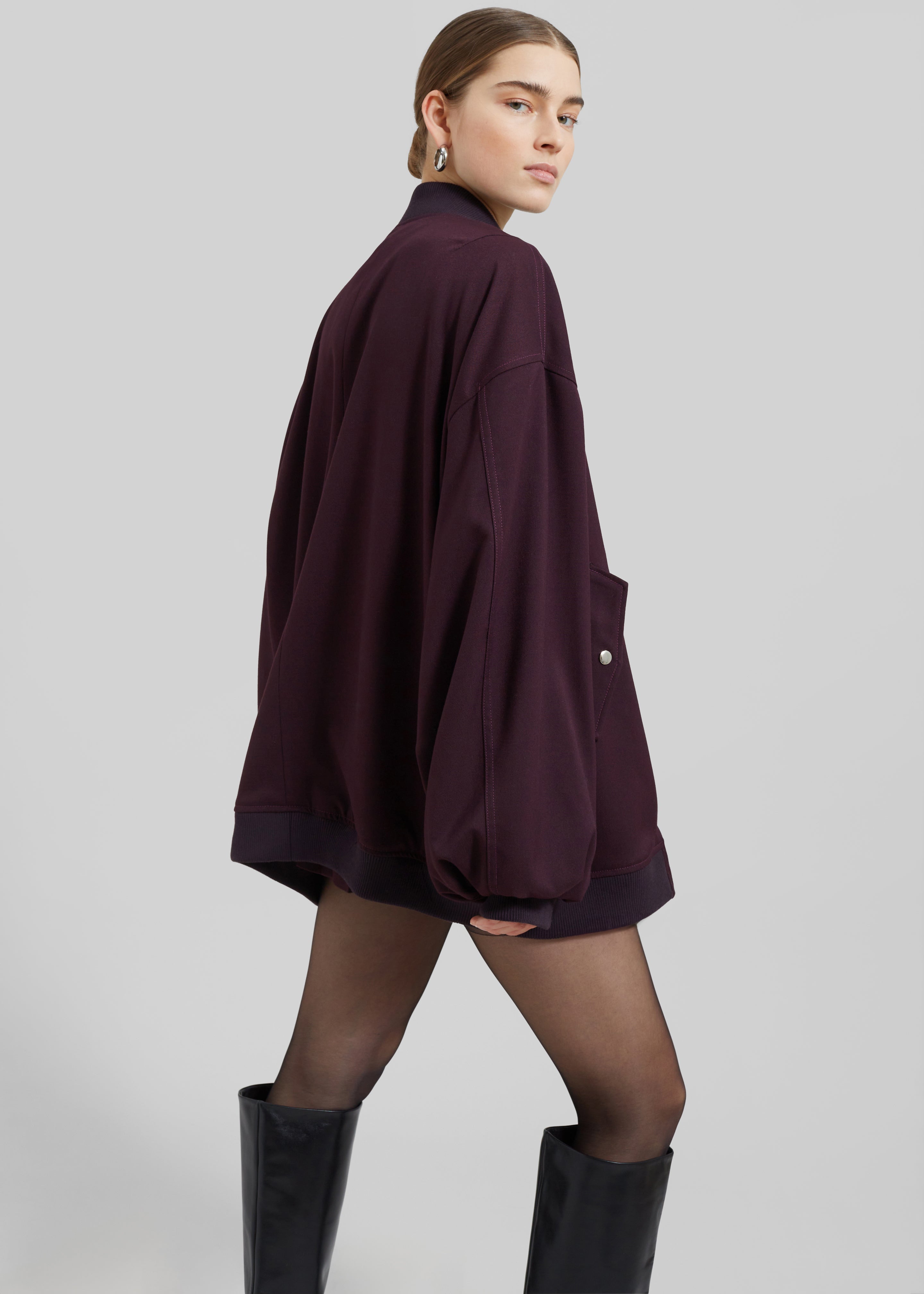 Astra Bomber Jacket - Burgundy - 8