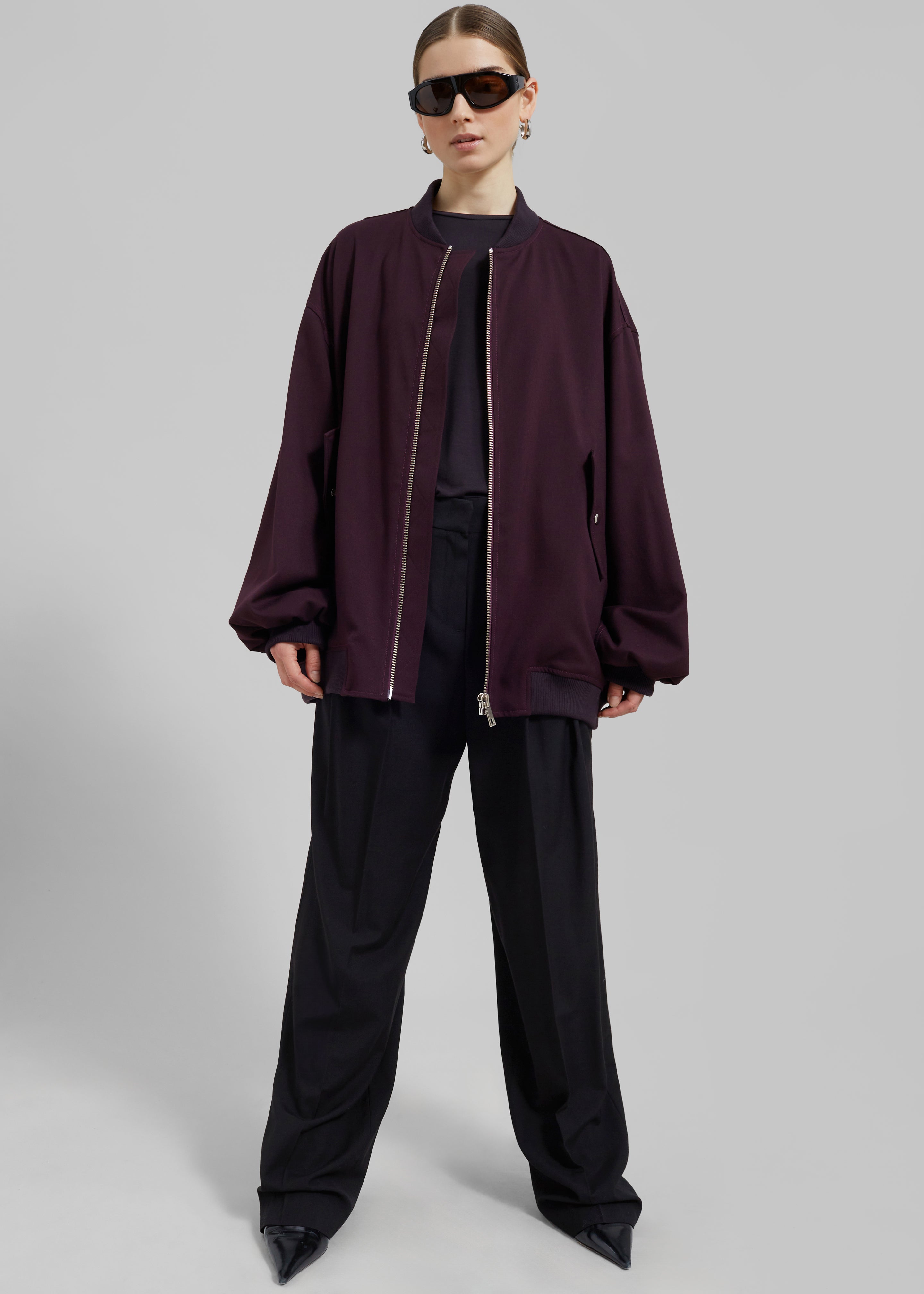 Astra Bomber Jacket - Burgundy - 6