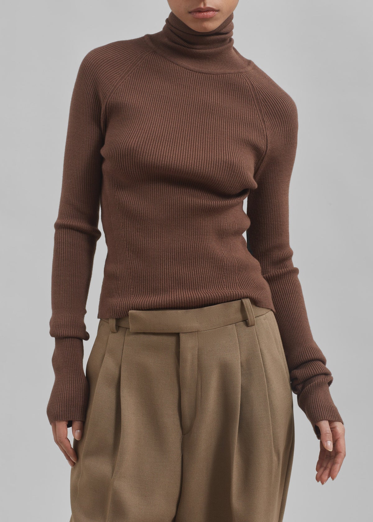 Aubree Turtleneck - Brown - 6