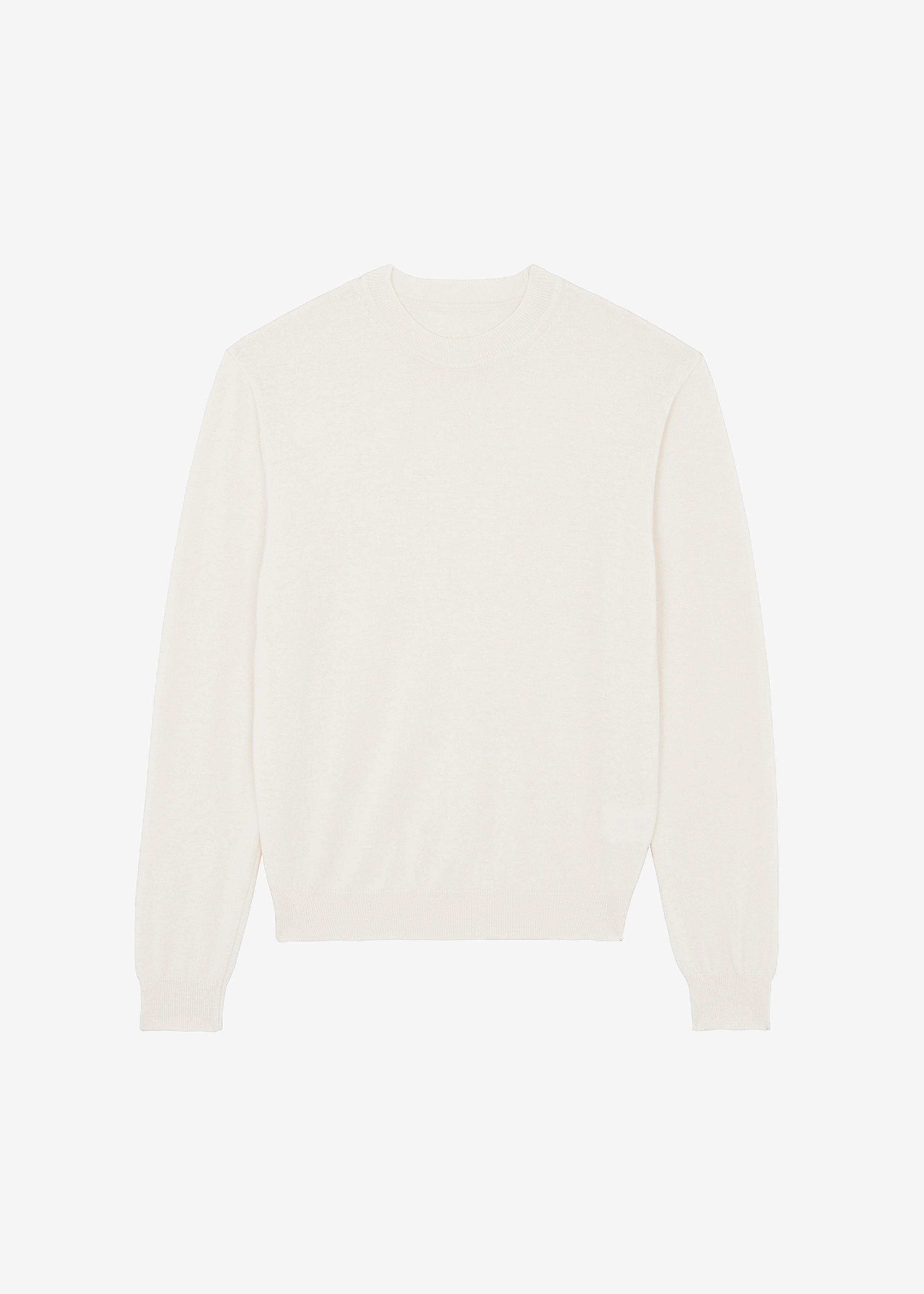 Aurora Wool Blend Knit Sweater - Cream - 8