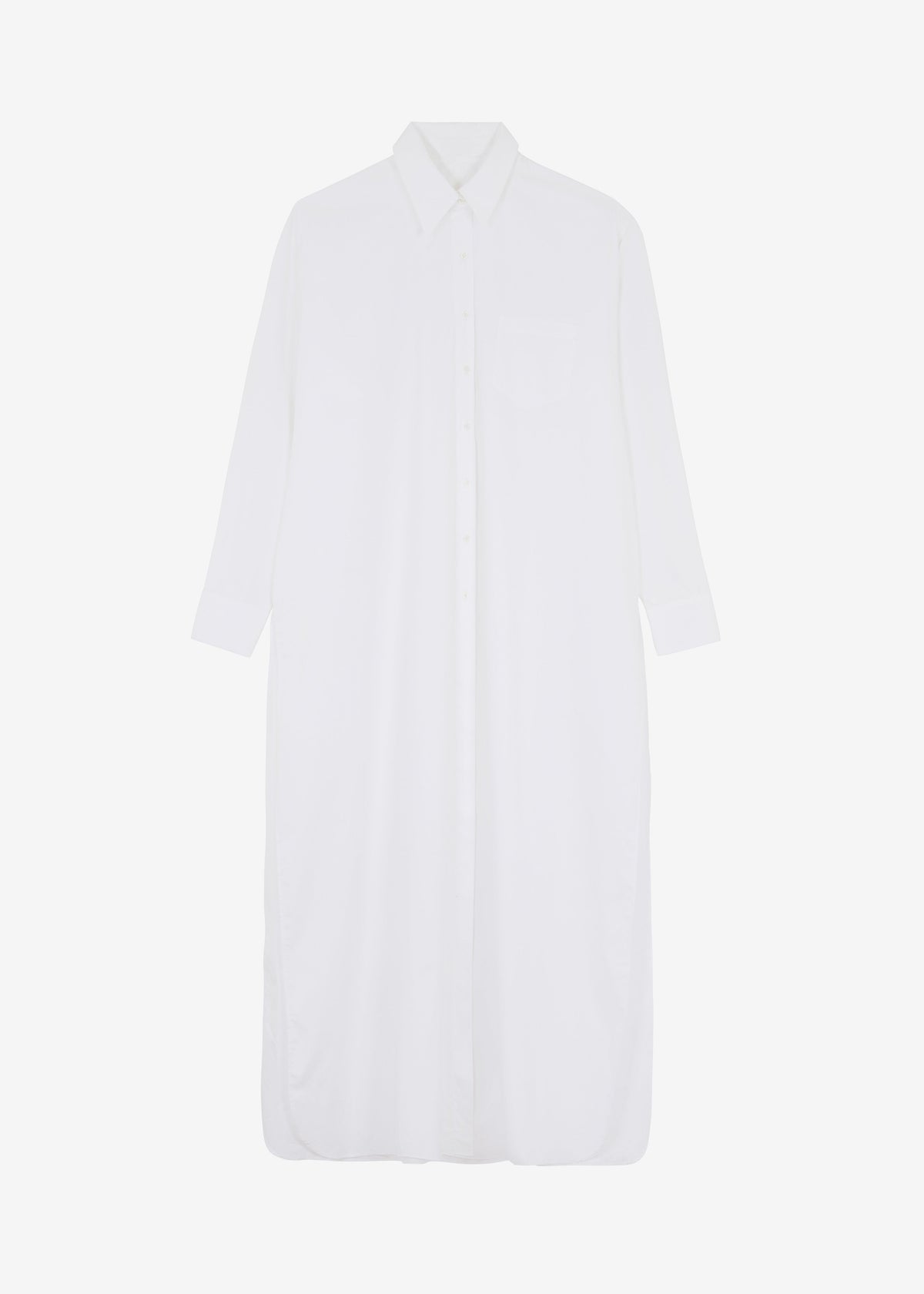 Avery Shirt Dress - White - 8